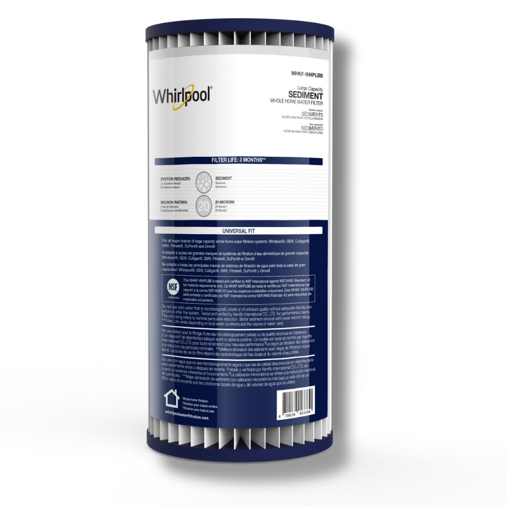 Whirlpool Premium Carbon Whole Home Water Filter - Dark Gray