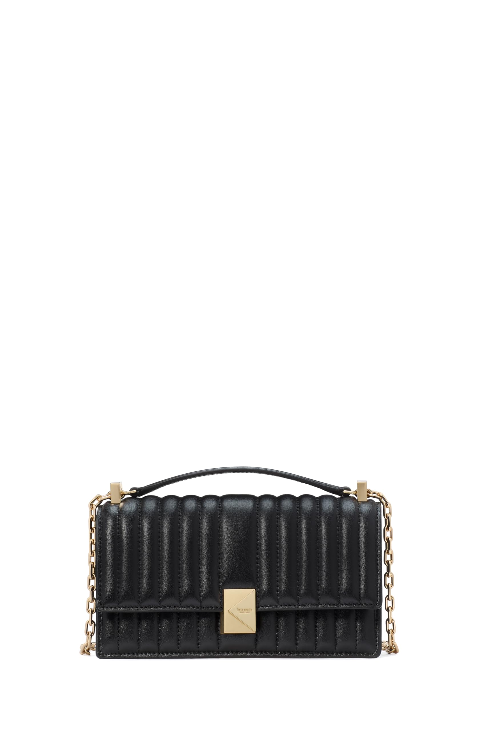 Katy Textured Leather Flap Chain Crossbody | Kate Spade New York