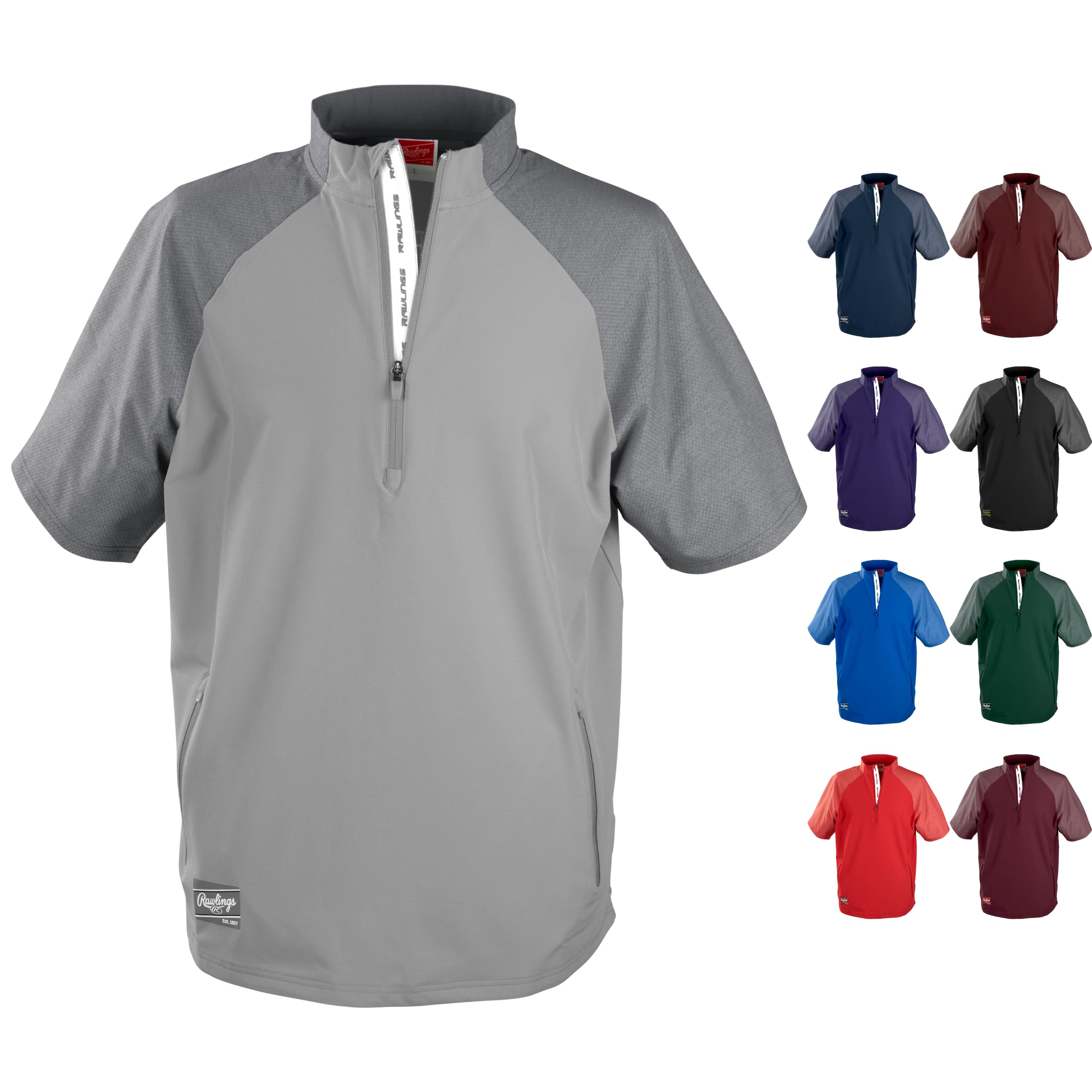 Rawlings Men's Adult Color Sync Short Sleeve Jacket With RC Logo | MJ Ink