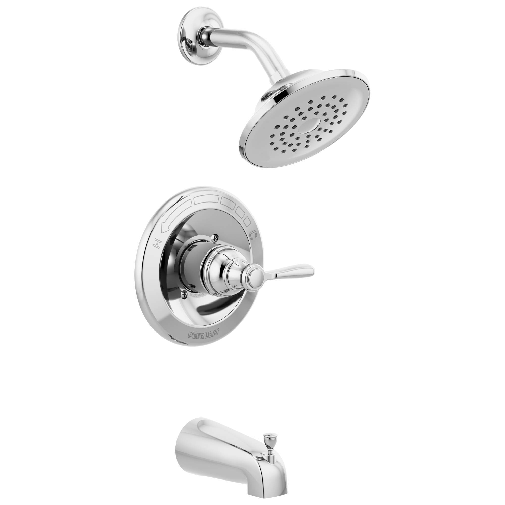 Peerless Parkwood MultiChoice 6-Setting Touch-Clean Shower Faucet with Pressure Balance Cartridge, Trim Only, 1.5 GPM, Brushed Nickel - PTT14235-BN Peerless Parkwood MultiChoice 6-Setting Touch-Clean Shower Faucet with Pressure Balance Cartridge, Trim Only, 1.5 GPM, Brushed Nickel - PTT14235-BN