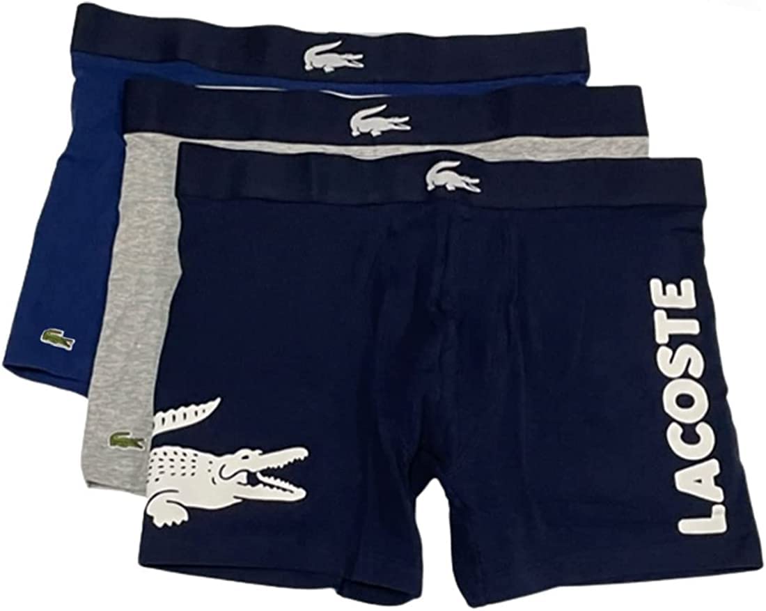 Lacoste - Brandclub - Lacoste Men's 100% Cotton White Belt Boxers