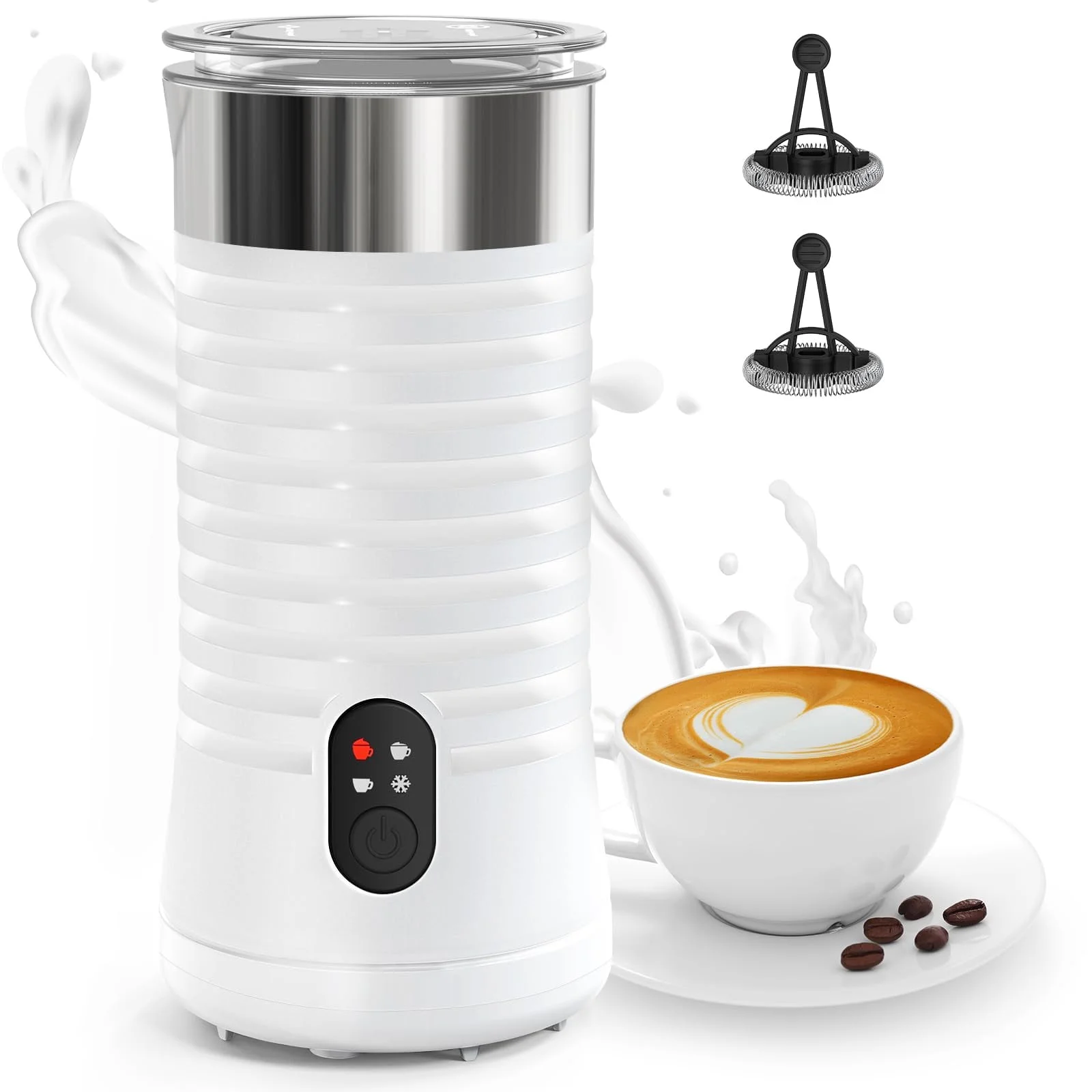 Yosoo Stainless Steel Milk Frother – 800ML Double Mesh Hand Pump For Latte, Cappuccino & Hot Chocolate - View #4