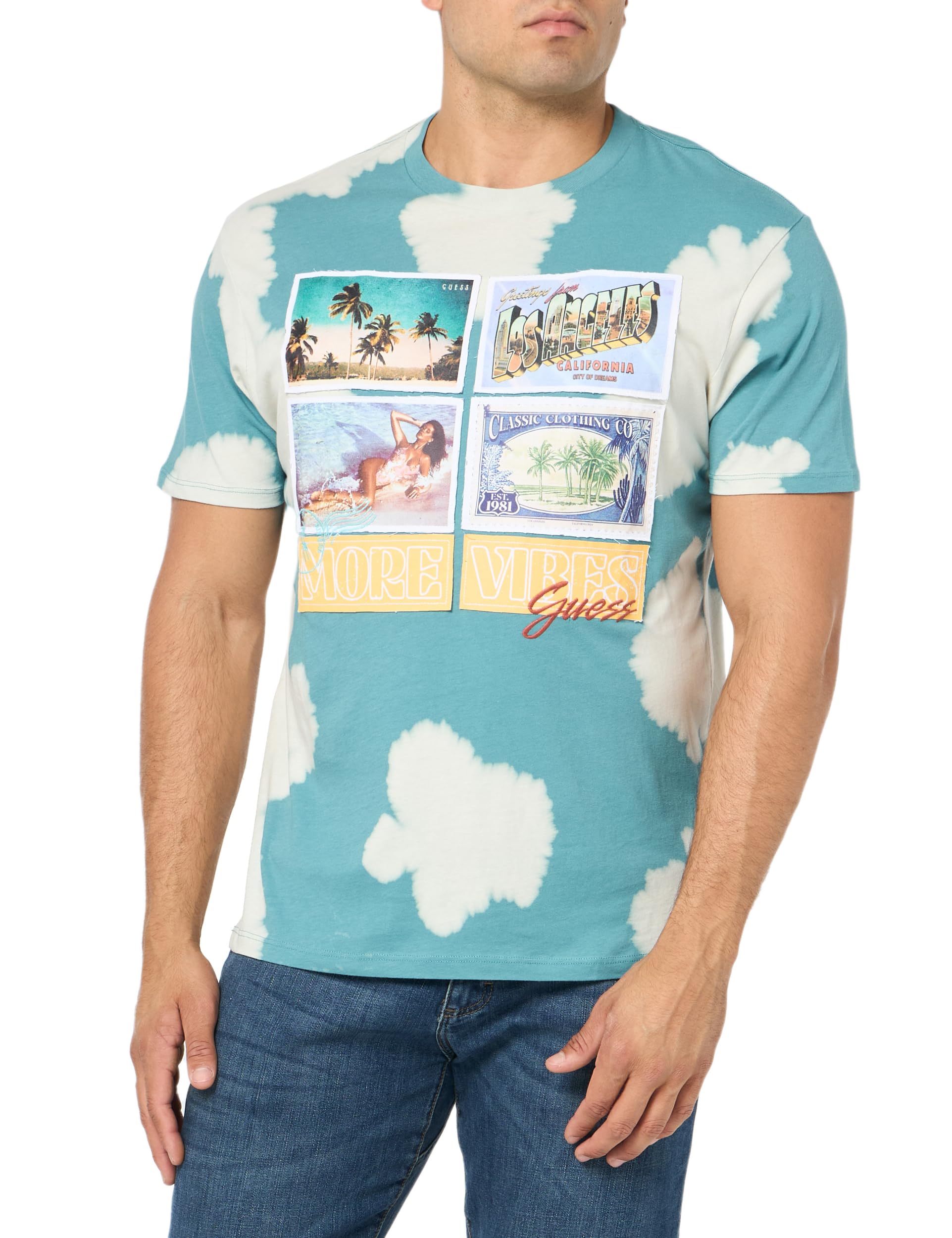 Tanks Guess Shirt Mannen Mens Cotton T Shirts Guess SS Classic