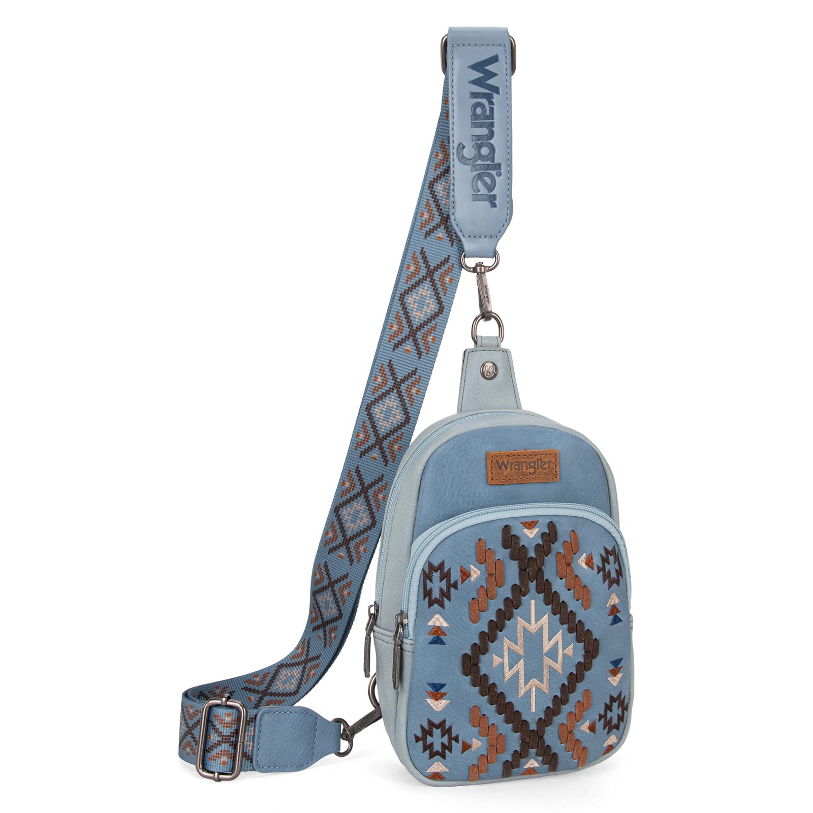 TropicalLife Sling Bag For Women & Men - Mini Crossbody Chest Backpack For Travel & Hiking (Aztec Pattern) - View #12