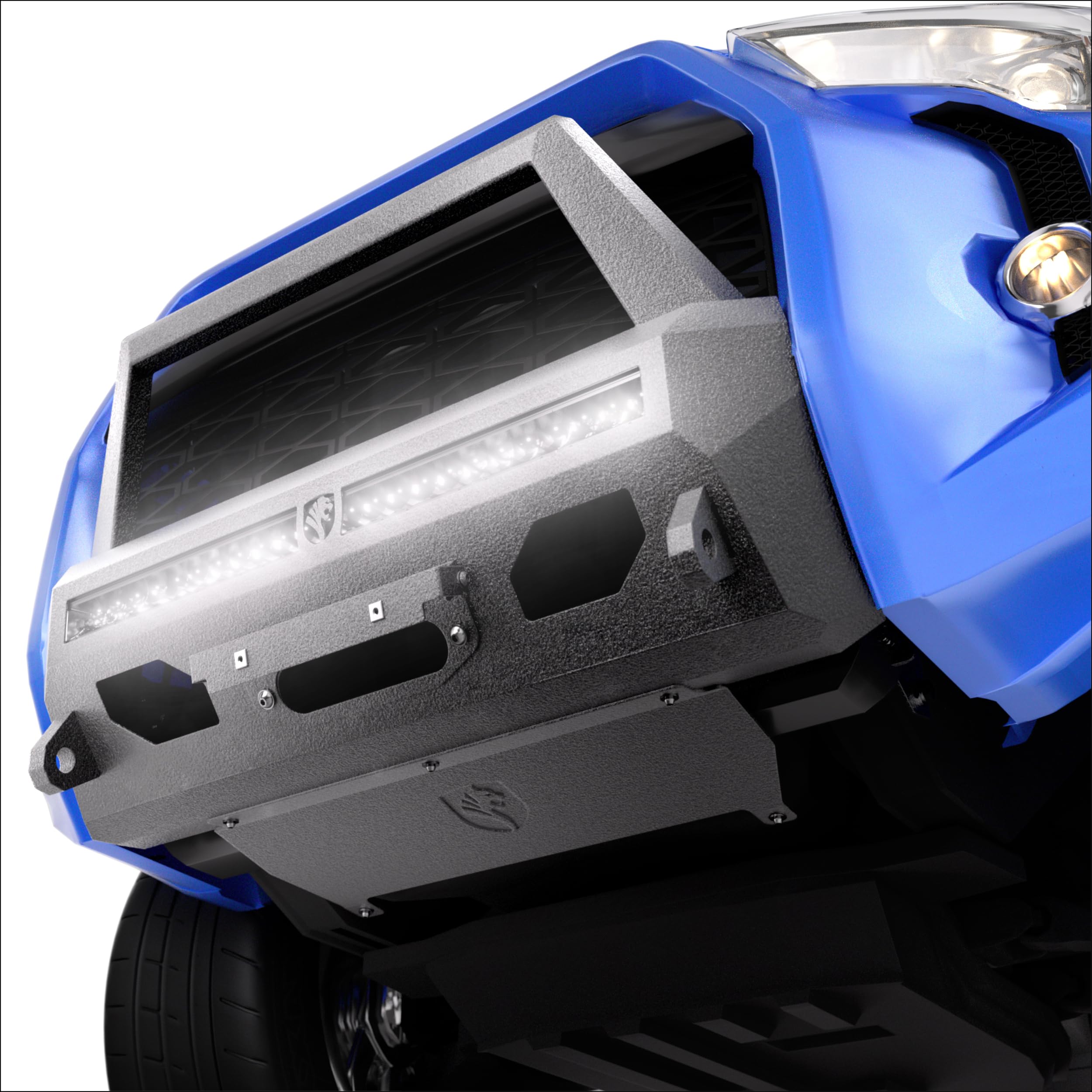 TYGER Rock Crawler Rear Bumper For 2007-2014 Toyota FJ Cruiser – Textured Black Carbon Steel