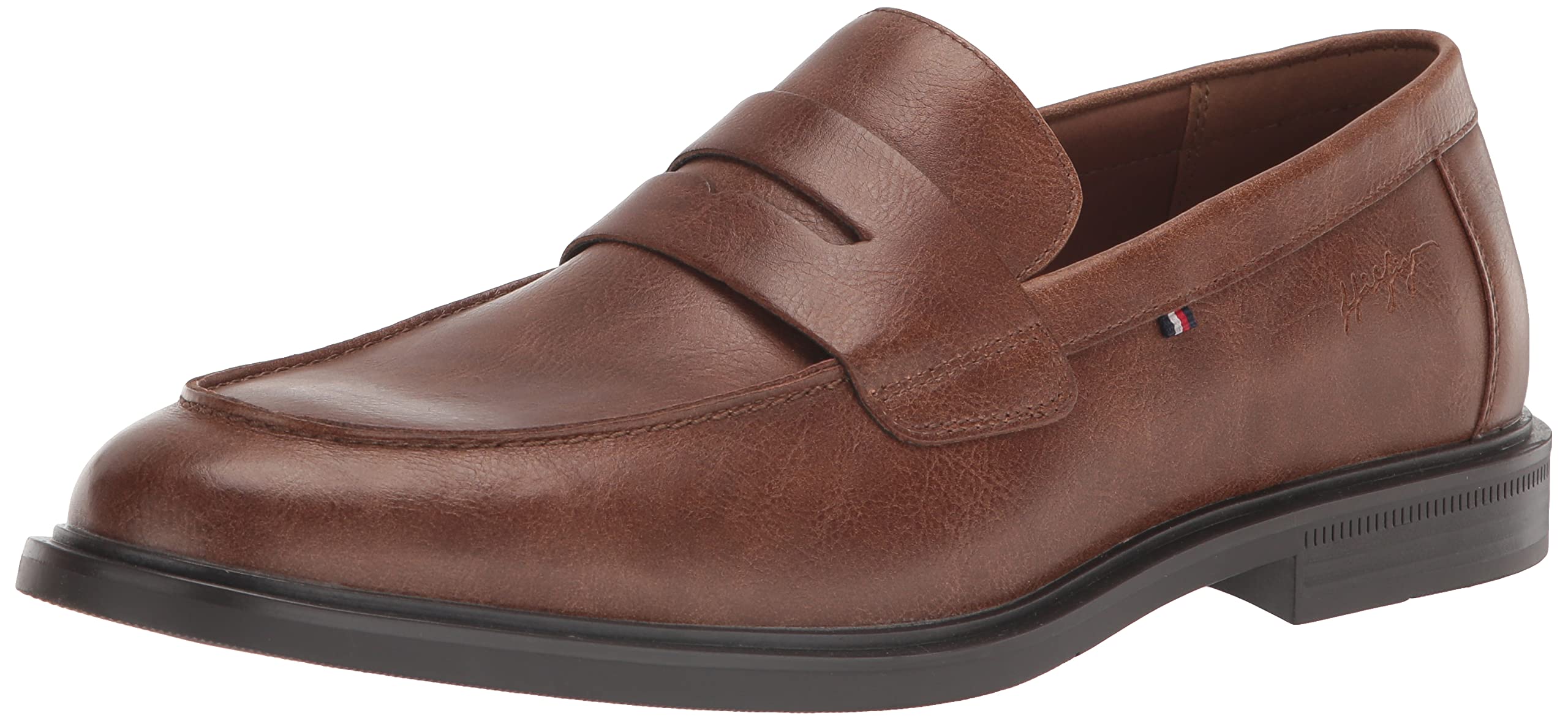 Tommy Hilfiger AXIN Leather Loafers Dark Natural Brown 8M Men\'s Tommy Hilfiger Foam Loafers for Men | Mercari main image 3