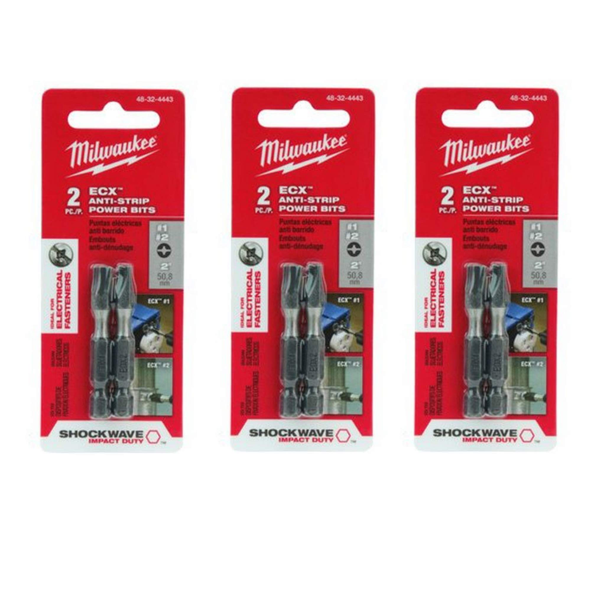 EVILWIRE セット 48324010 48-32-4010 Milwaukee® Shockwave Impact Duty Driver Bit
