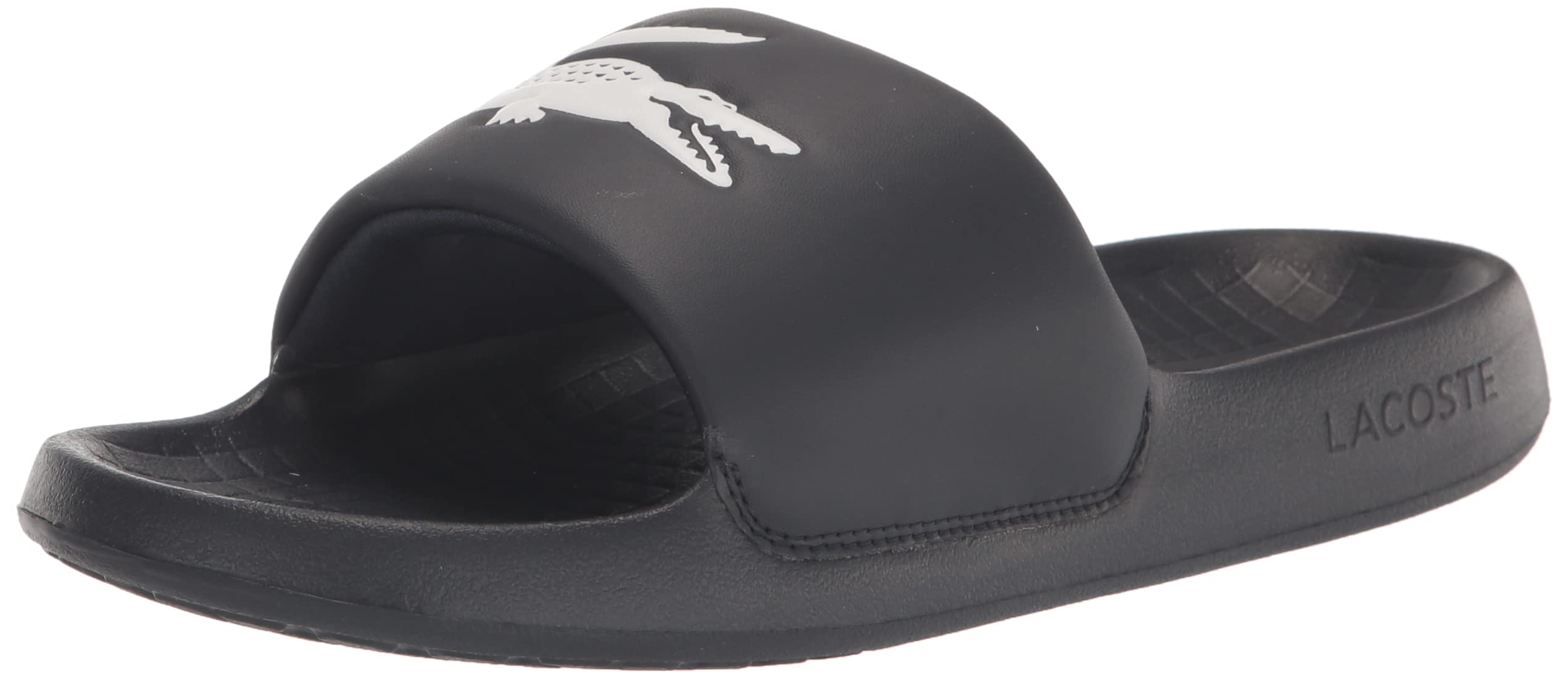 Lacoste ブラック スライドサンダル LACOSTE ラコステ サーブ スライド 3.0 123 1 SERVE SLIDE 45CFA0004