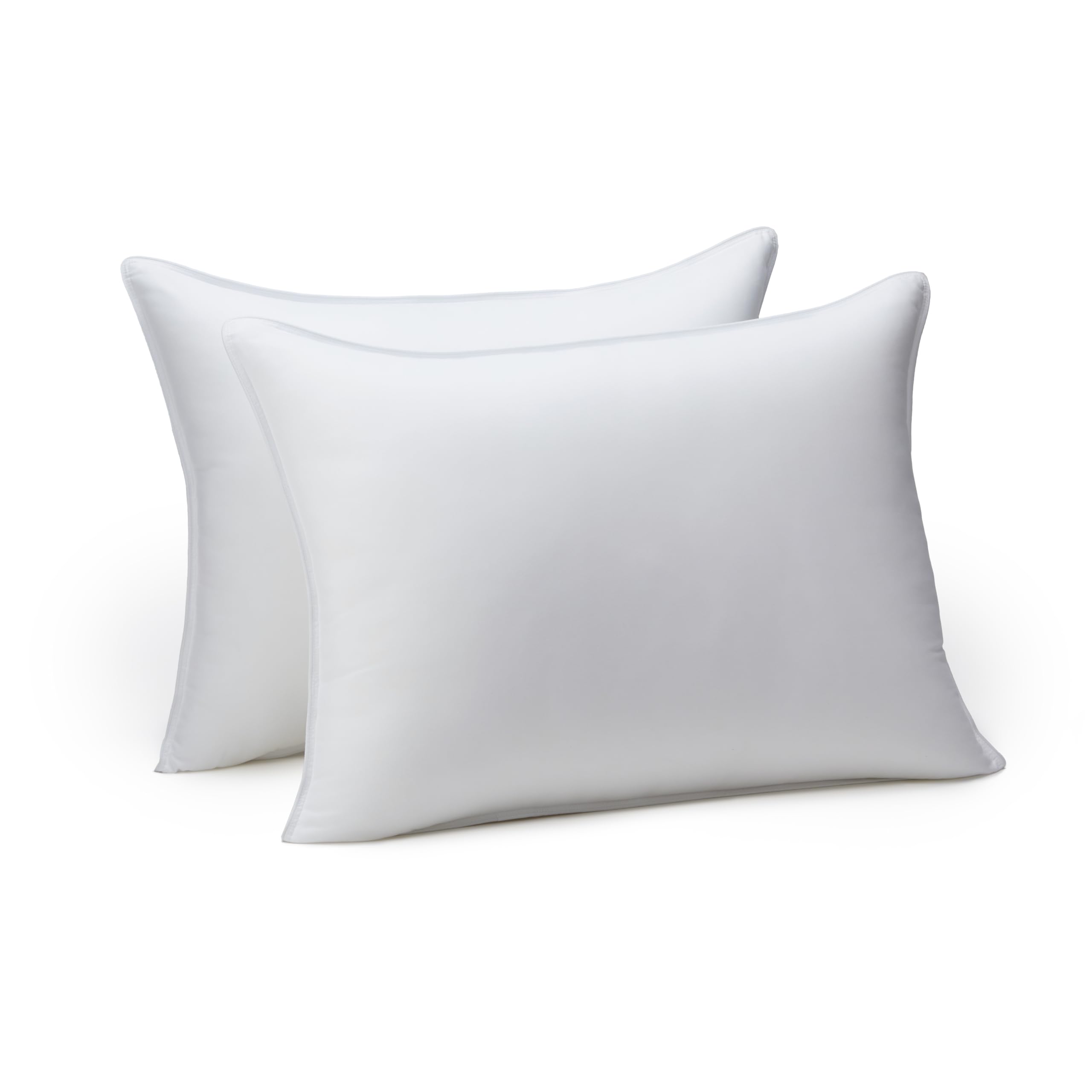 AmazonBasics - Brandclub - Amazon Basics Down Alternative Pillows for  Stomach and Back Sleepers, Soft Density, Standard, Pack of 2, White, 26 in  L x 20 in W, image size:2560x2560