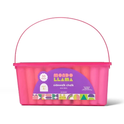Mondo Llama - Brandclub - 50ct Sidewalk Chalk Set with Pink Box