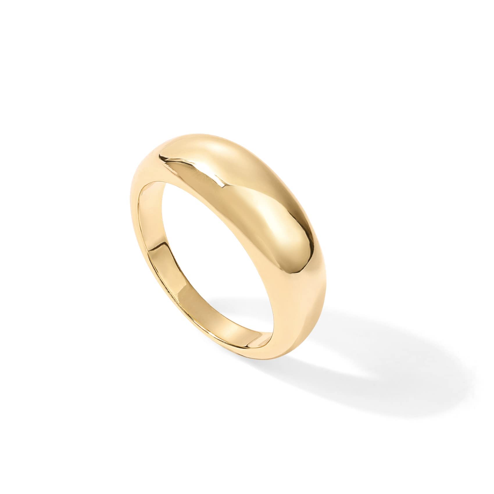 PAVOI - Brandclub - PAVOI 14K Gold Plated Chunky Ring Cubic