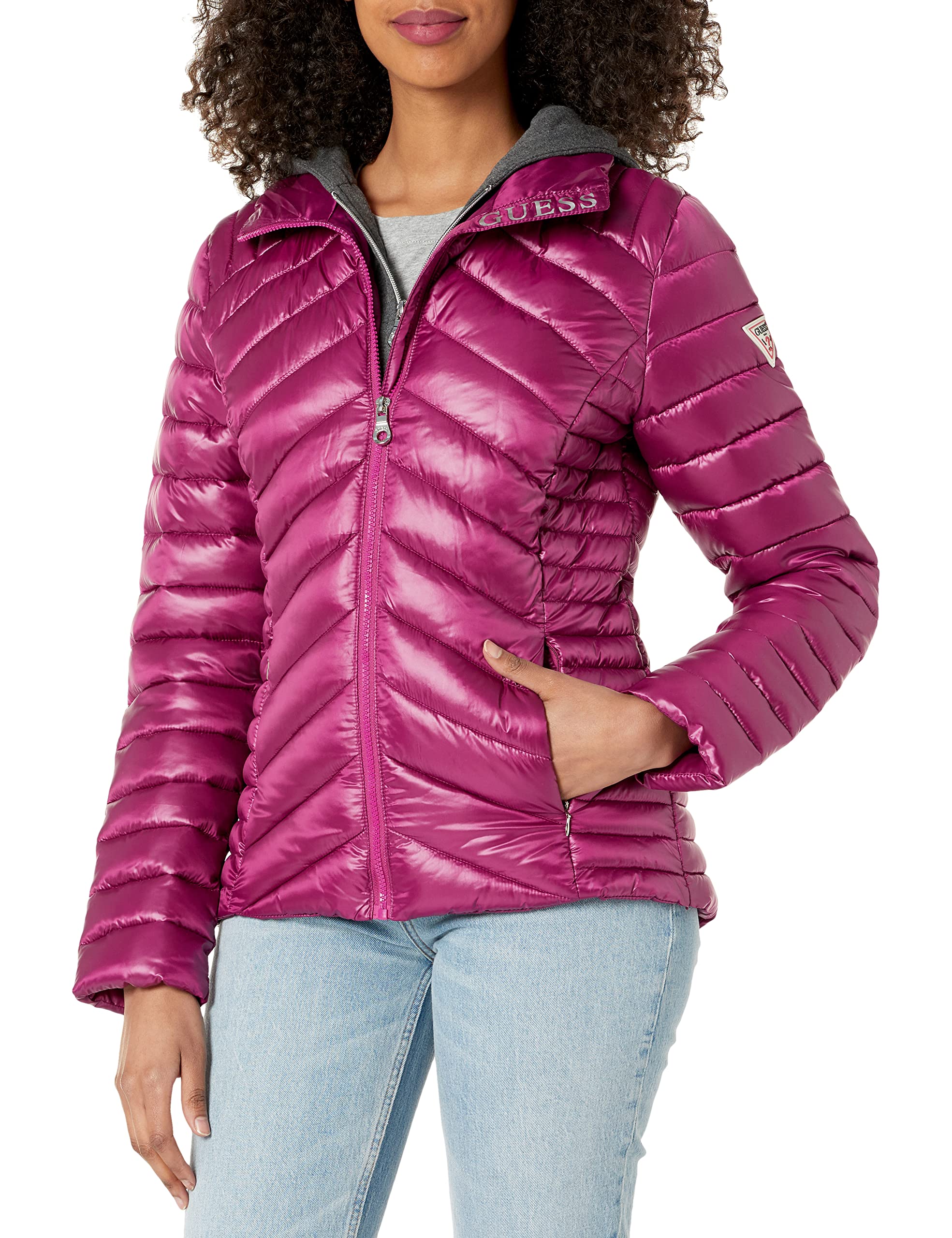 GUESS - Brandclub - GUESS Women's Brooklyn Full Zip Hooded Vest