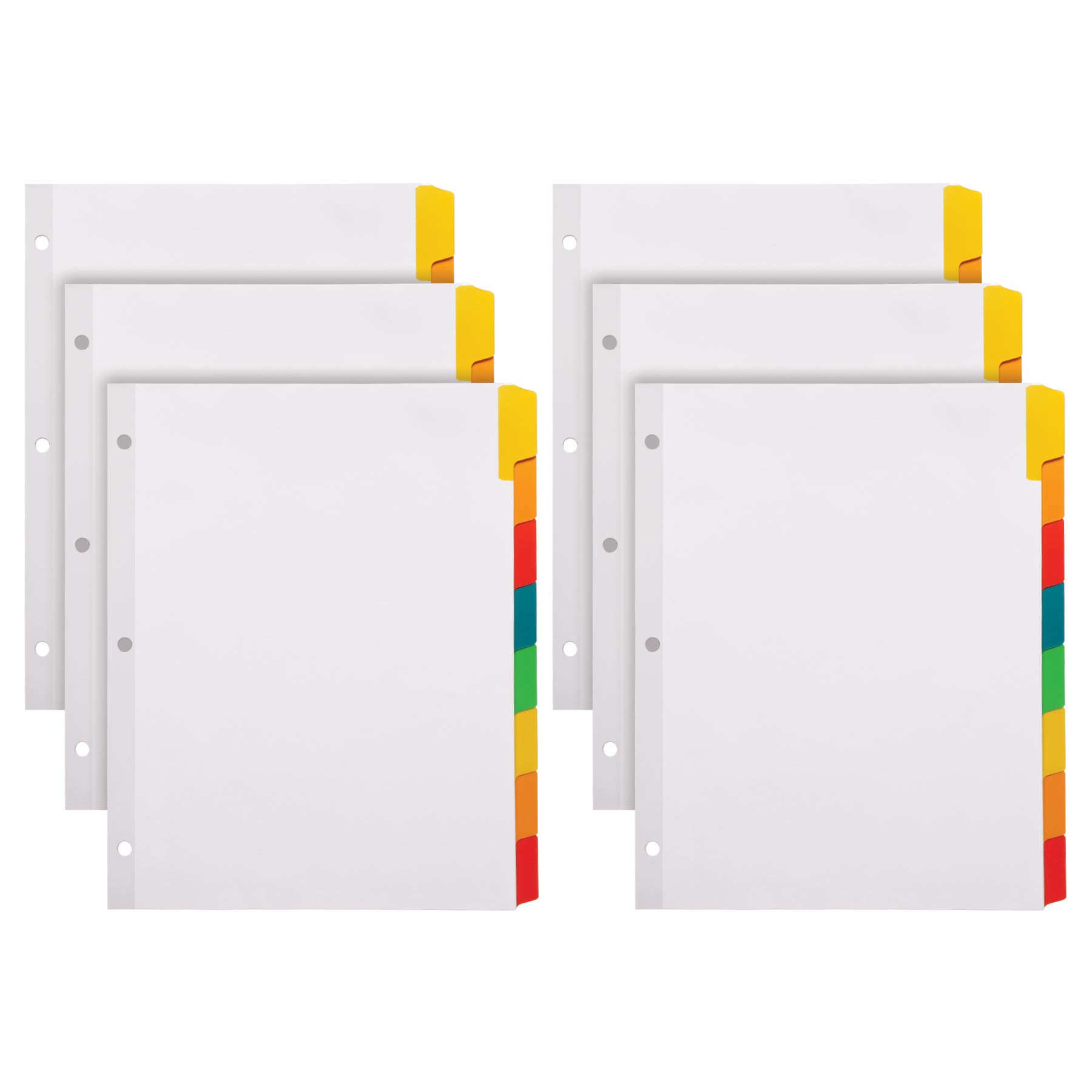 Oxford 11316 Custom Label Tab Dividers With Self-Adhesive Tab Labels, 8-Tab/Set, 25