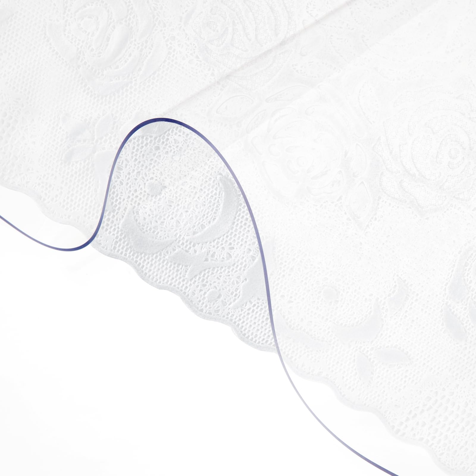 LovePads Clear Table Cover Protector 42 X 78 Inch, 1.5mm Thick Plastic Table Cover, Table Protector For Dining Room Table, Waterproof Vinyl Tablecloth Table Pad Mat For Kitchen, Dresser, Writing Desk In