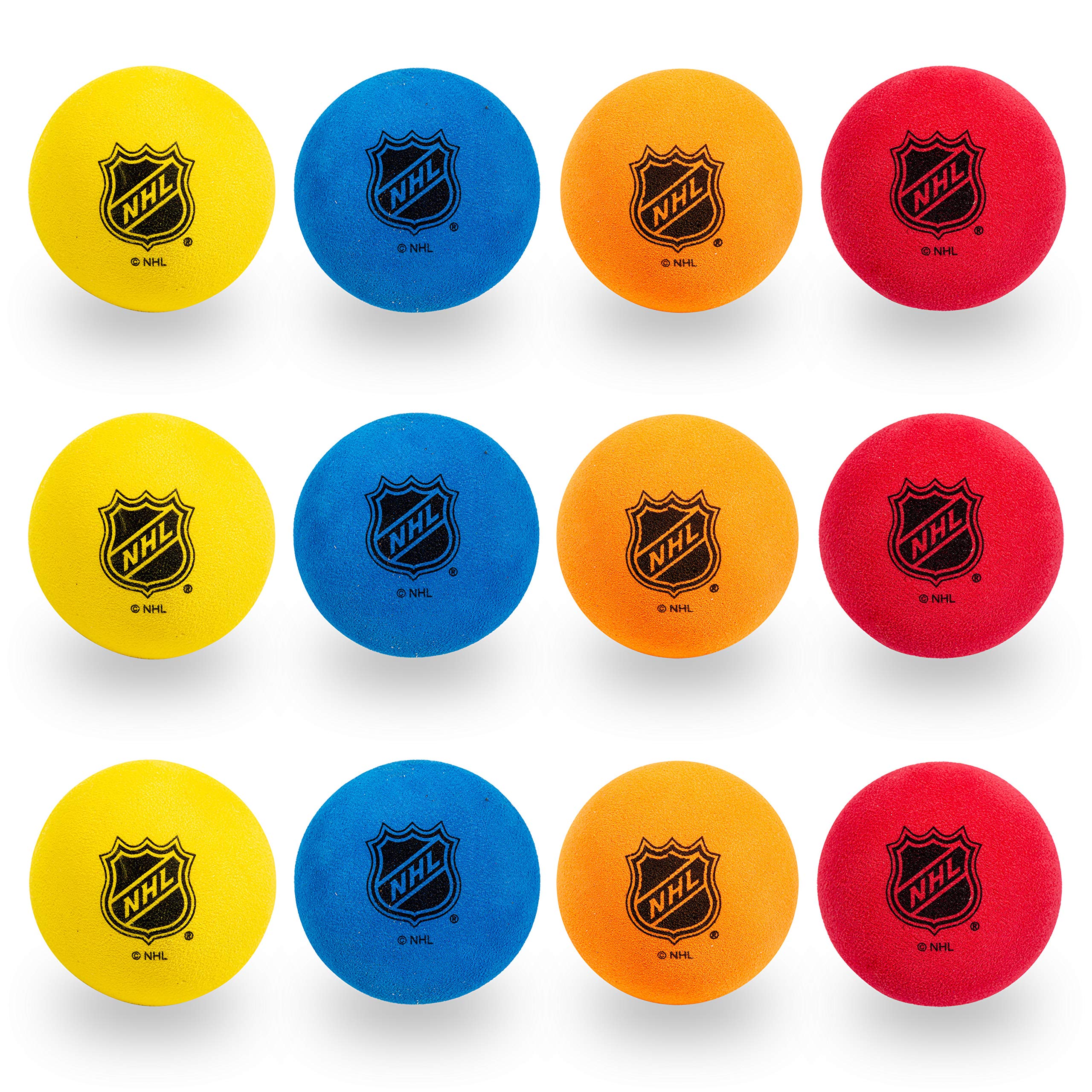 Ace Hockey Street Hockey Balls - 3-Pack Rainbow Colors - PVC - View #3