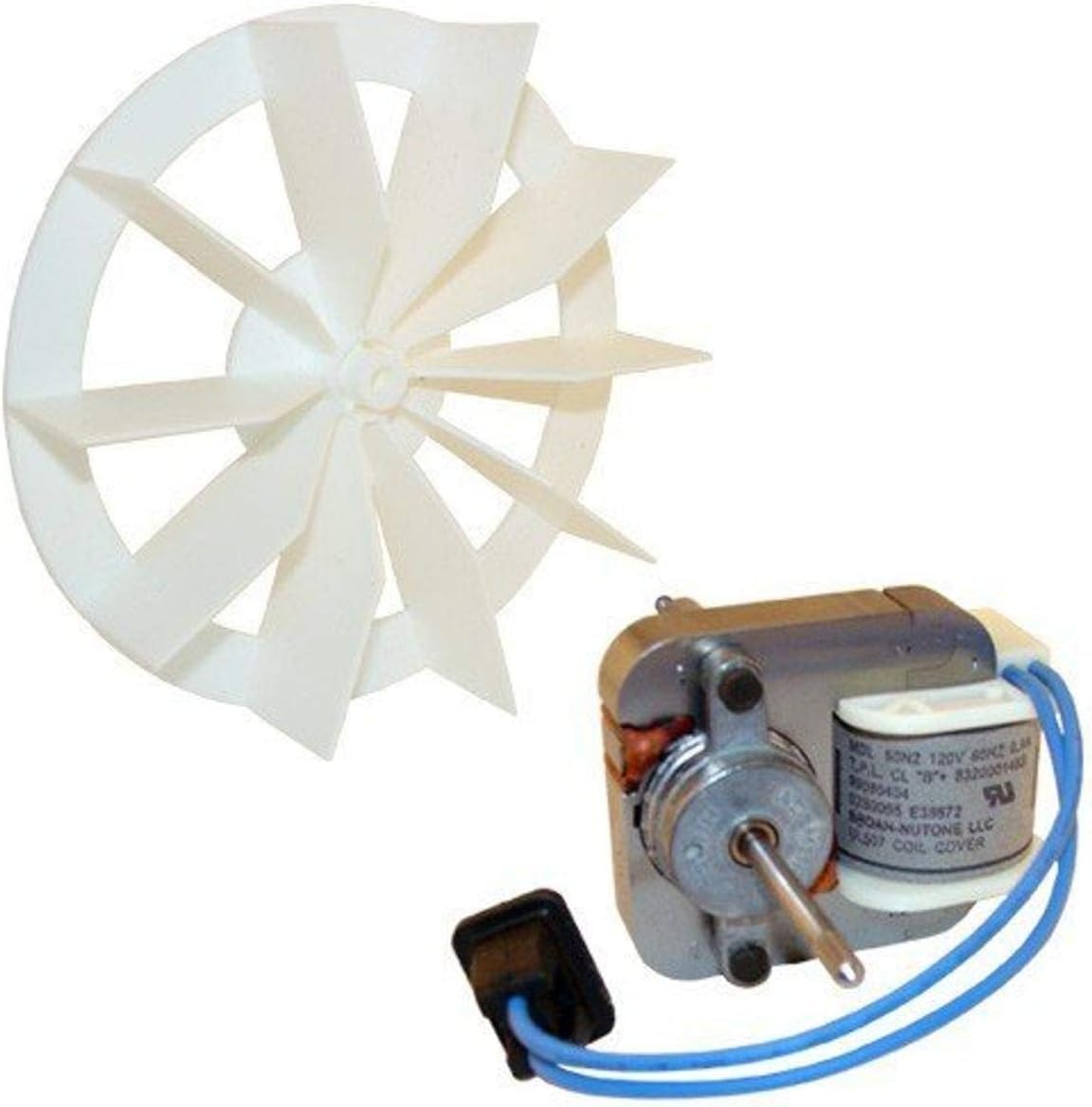 Broan - Brandclub - Broan-NuTone Genuine Replacement Motor/Wheel for 50 CFM  Bathroom Fans, Fits Select Models, image size:1152x1168
