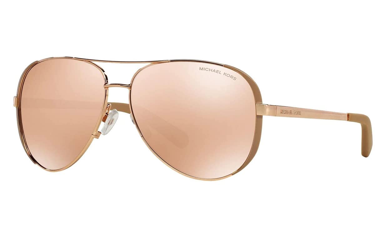 Michael Kors スクエアフレムサンクラス MK2137U 33448H Michael Kors MK2137U Anaheim M (57 - 18) with Brown lenses