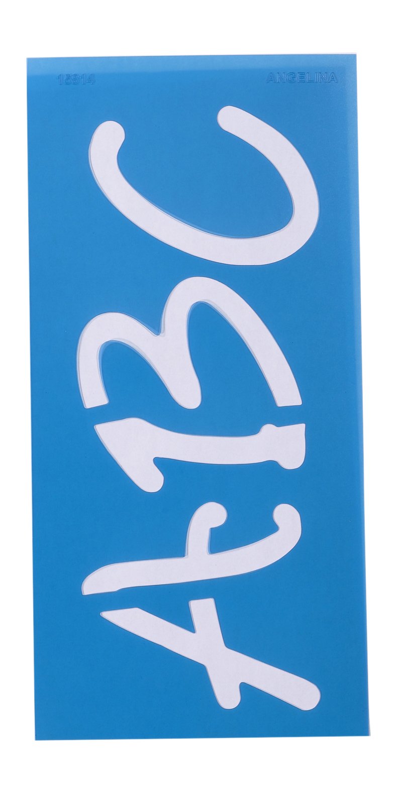 Westcott LetterCraft Stencil - 4-Inch Nueva Font Letter Stencils For Crafting