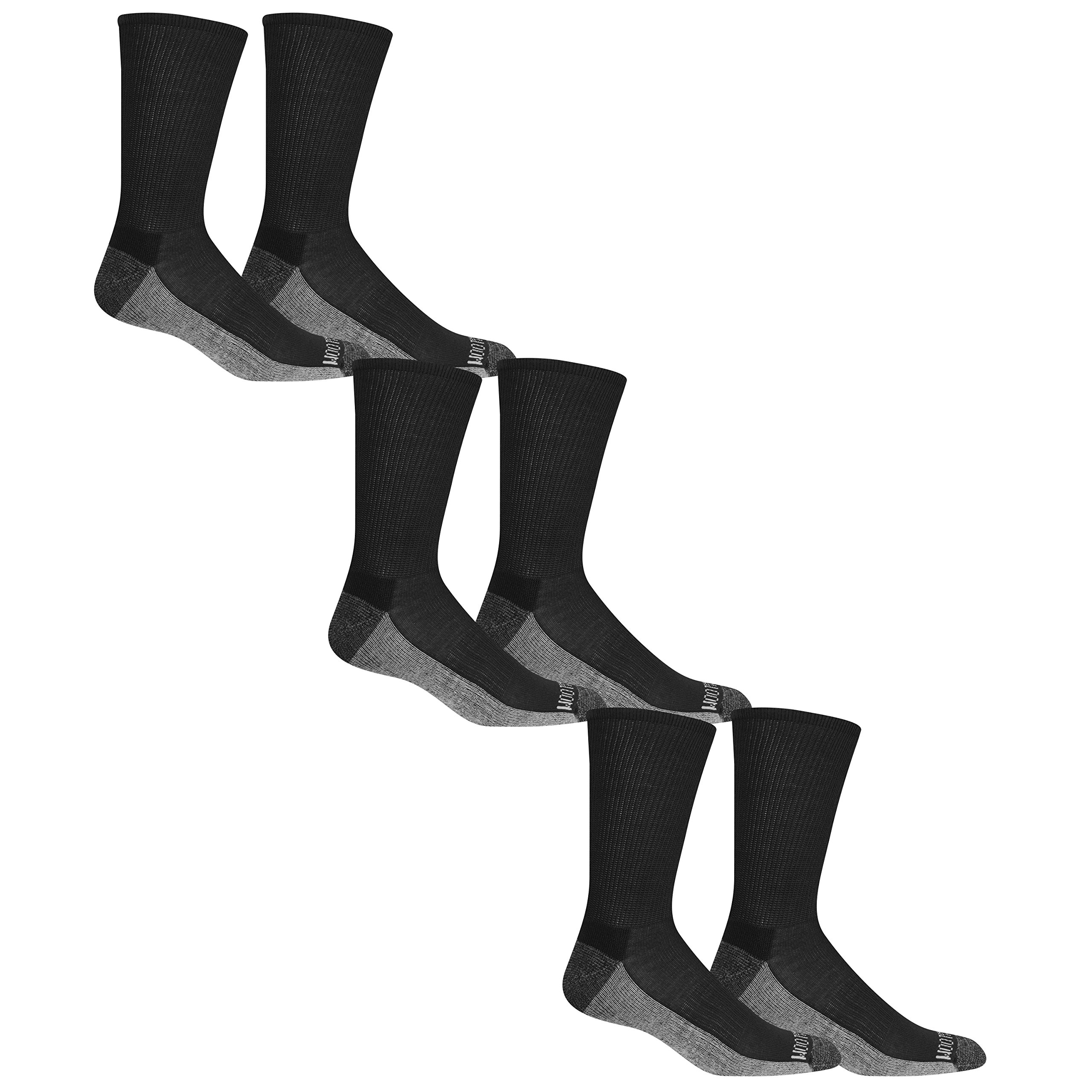 Mens Socks 10-13 Fruit Of The Loom Men's Essential 6 Pack Casual Crew ...
