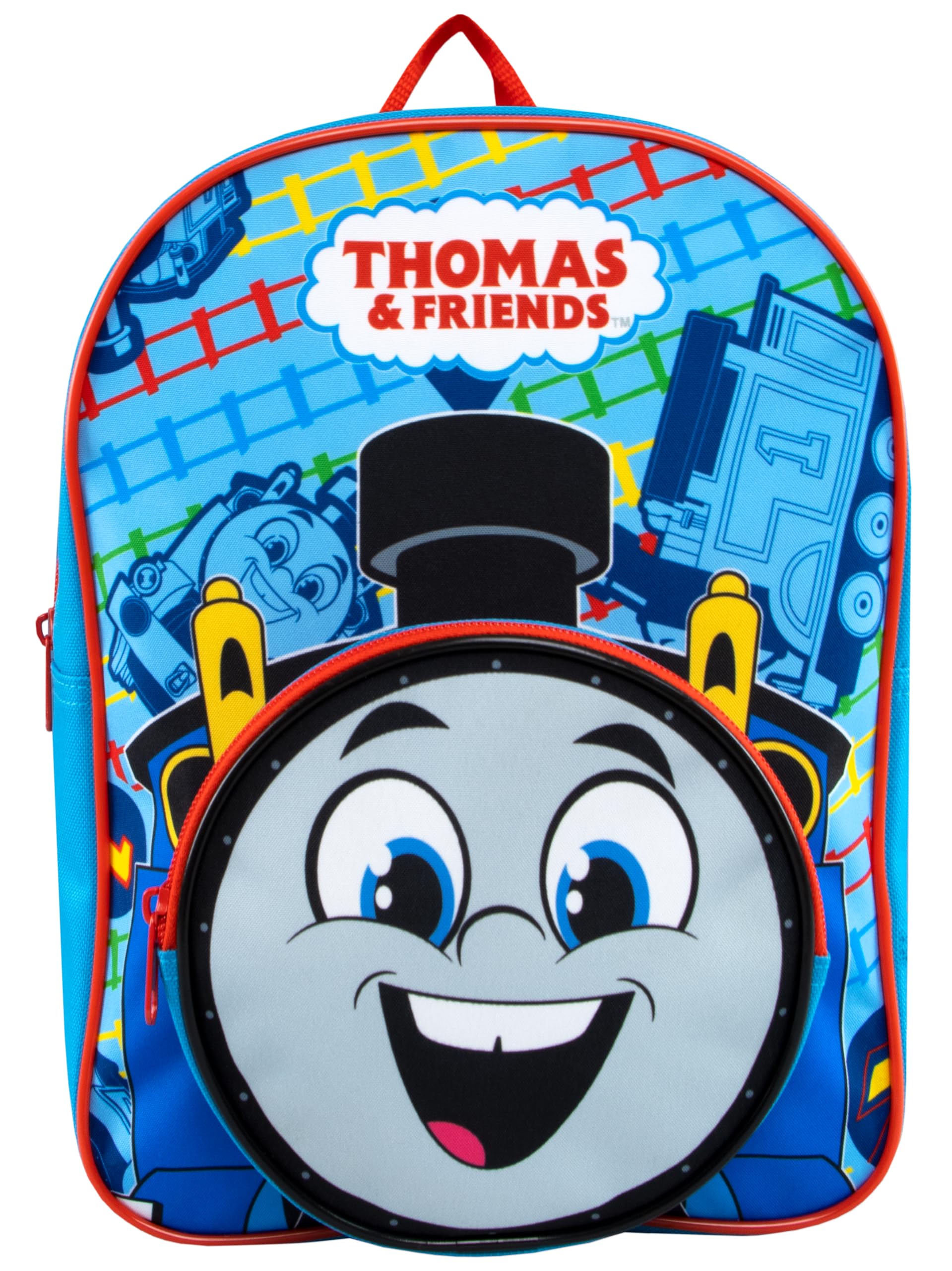 Thomas And Friends - Mochila Para Niños, Paquete Con Mochila De Tren De 15 Pulgadas Con Botella De Agua, Calcomanías, Más | Thomas The Train School Bag Set Para Niños, Niños