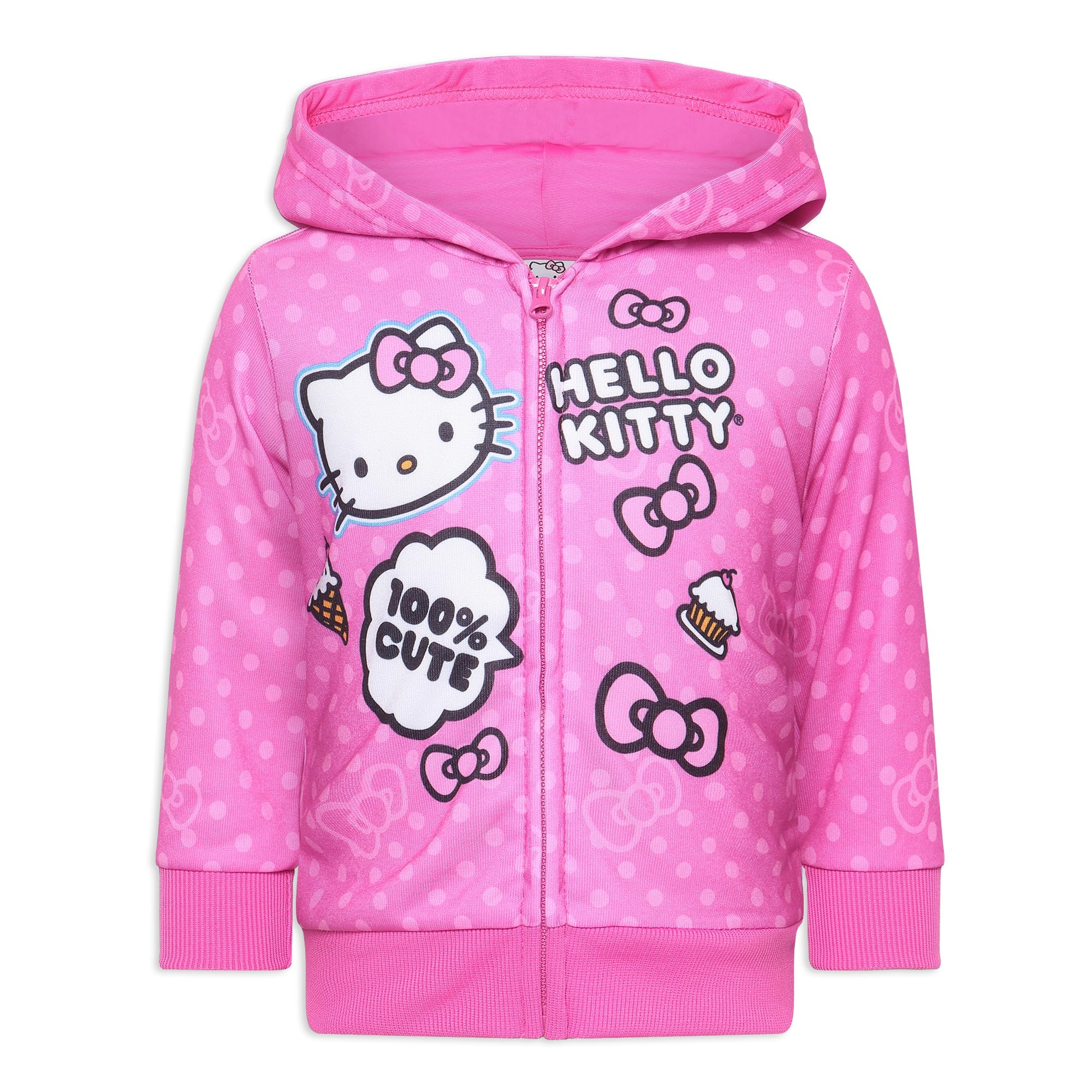 Hello Kitty - Brandclub - Hello Kitty Girls Zip Up Hooded