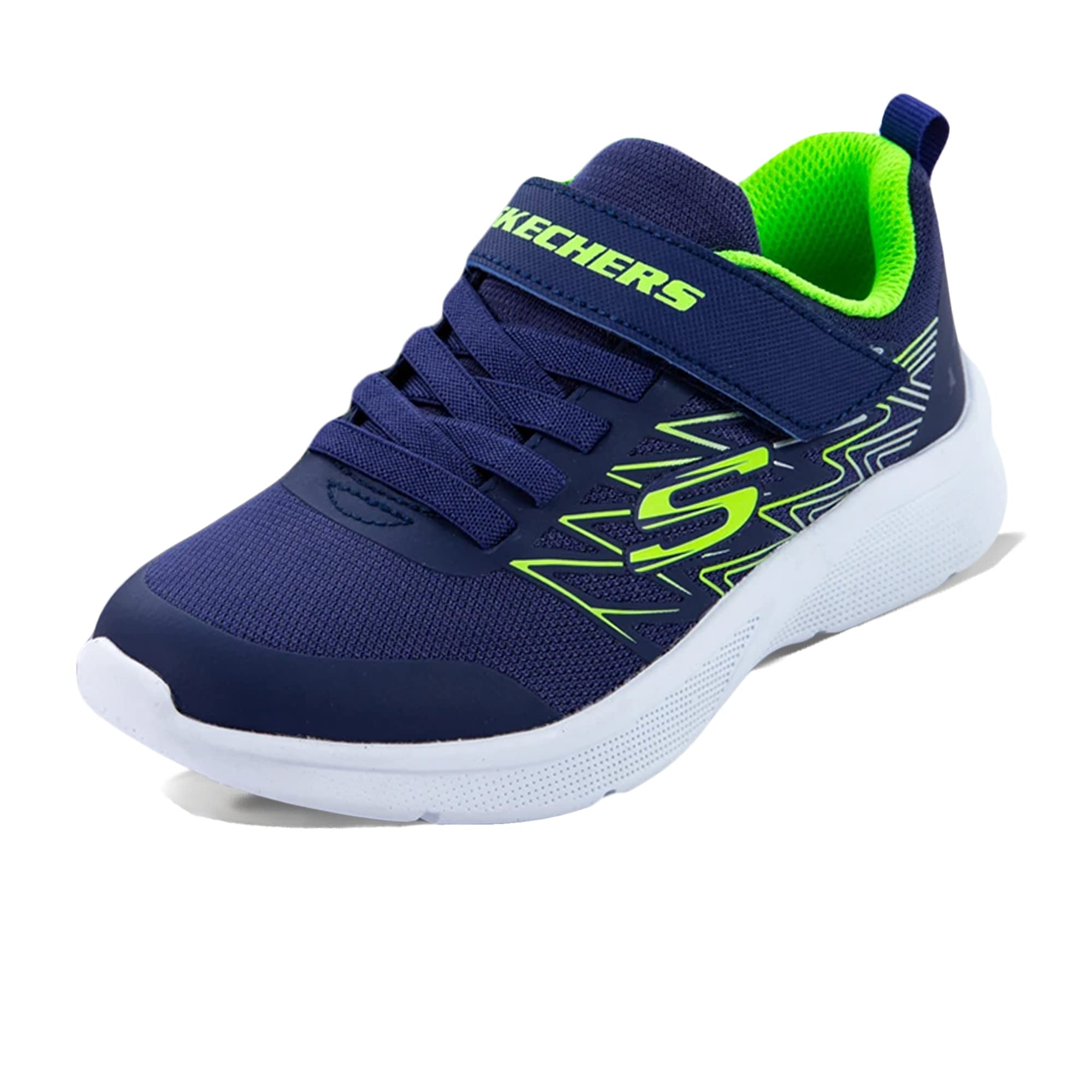 【mi-sk】 Skechers Boys Lightweight Mesh Cushioned Microspec II Zovrix