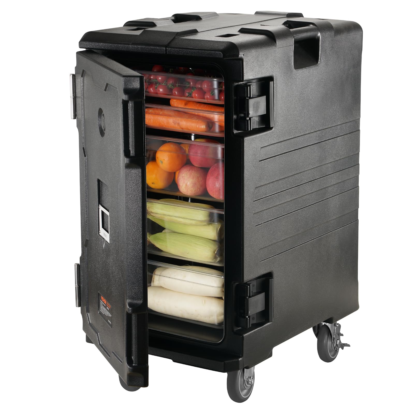 VEVOR Insulated Food Pan Carrier, 81 Qt. Hot Box For Catering Food Box Carrier With Double Buckles Front Loading Buffet Server Spbwxhslldpekxtojv0 - View #7