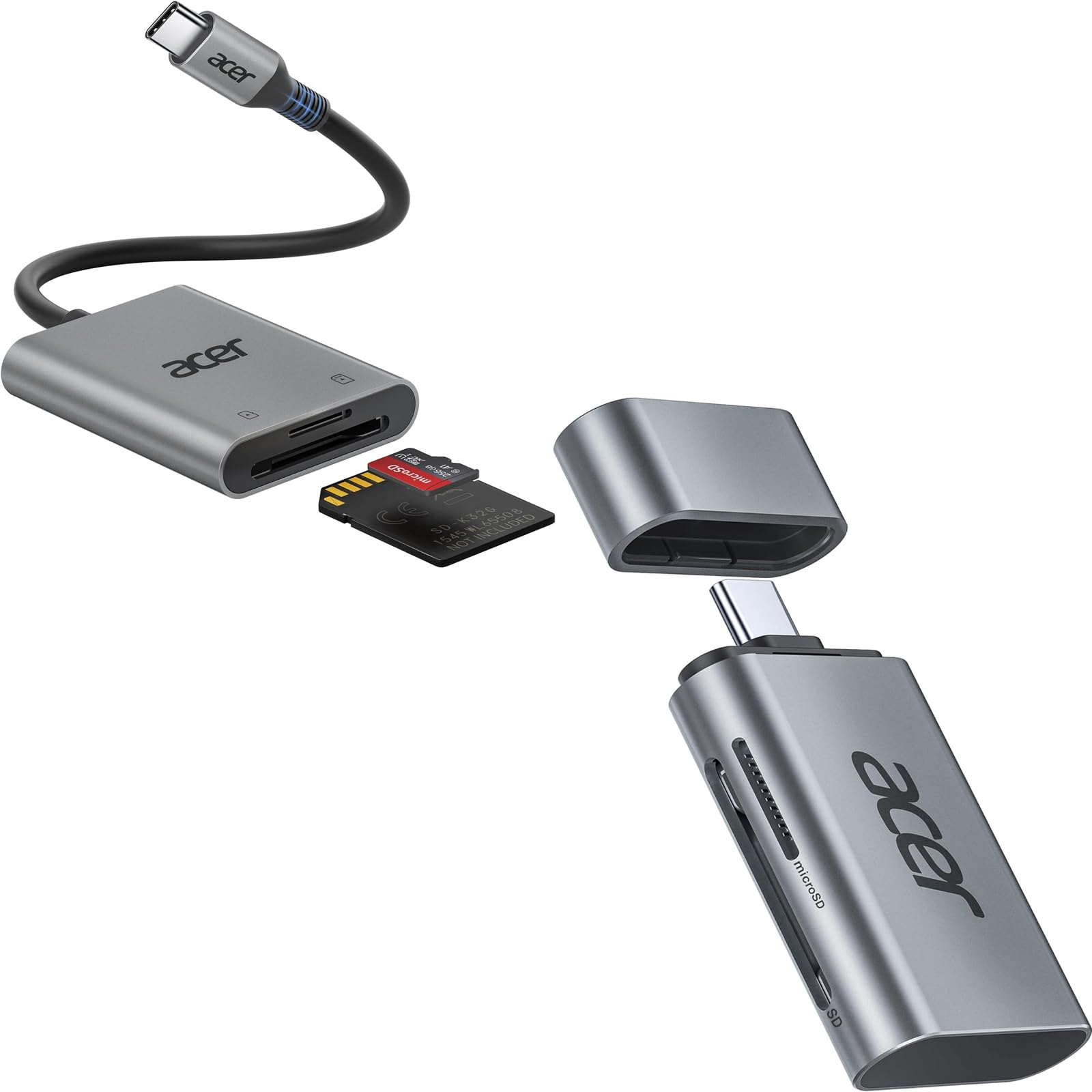 Acer USB-C Kartenleser - 312MB/s Mit 100W PD Ladefu Produktbild-Vorschau 2