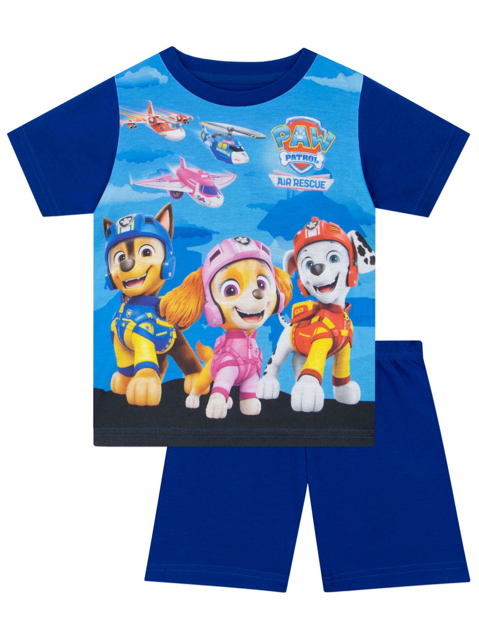 Paw Patrol Chase Onesie Pajamas For Kids – Blue & Brown Hooded Sleepsuit With 3D Ears, All-in-One Jumpsuit