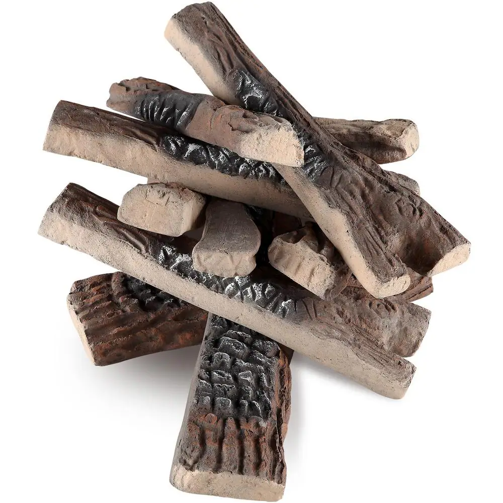 VEVOR - Brandclub - VEVOR 10 Pcs Gas Fireplace Logs, Large