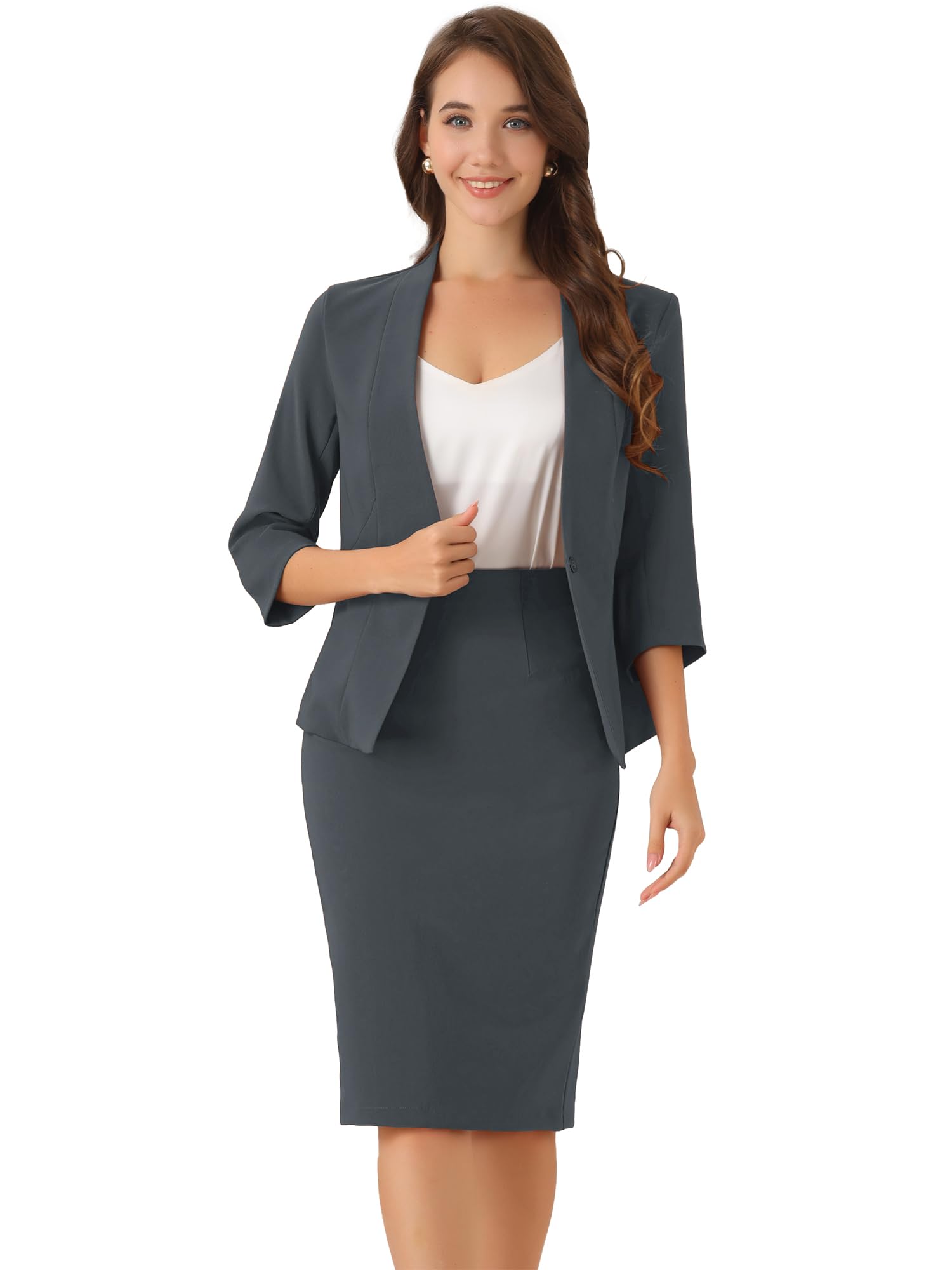 Allegra K Women's Sleeveless Button-Down Shirt - Single Breasted, Point Collar, Casual Office Top - View #10