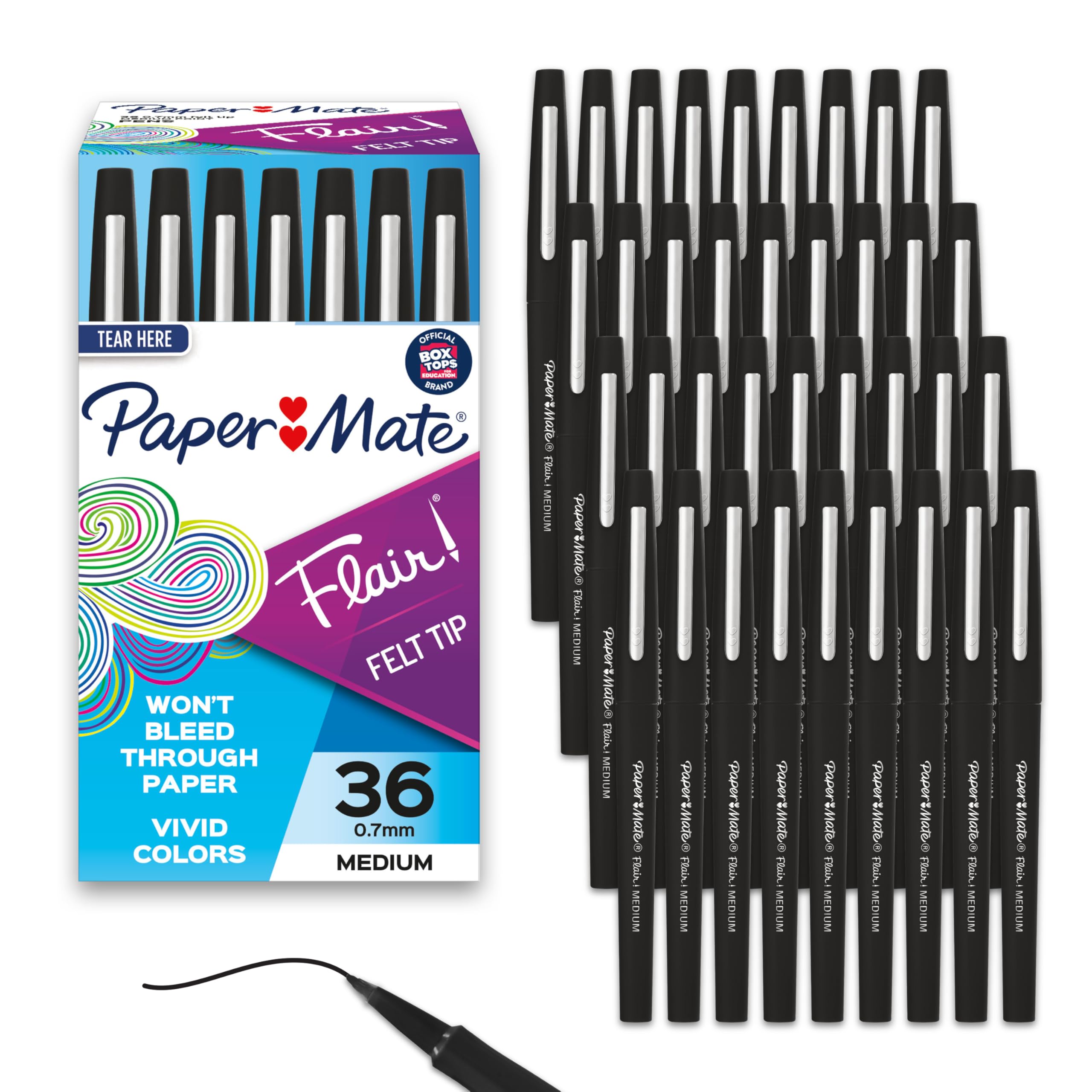 College Essentials Paper Mate Flair Pens (12-Pack) – Medium