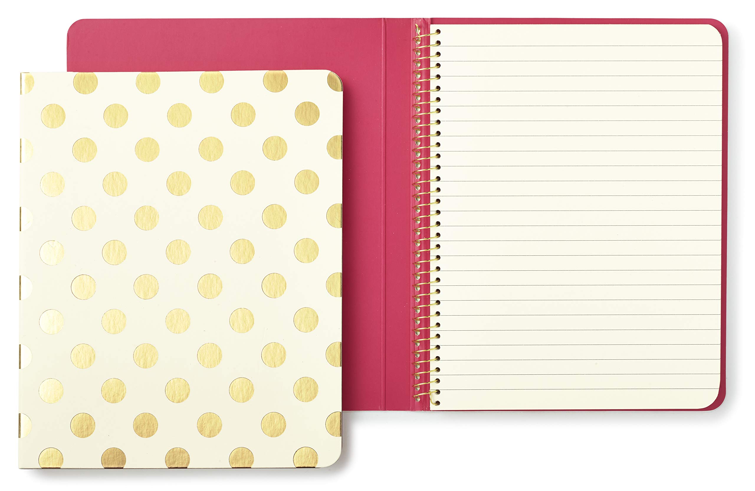 Brandclub - kate spade new york Spiral Notebook - Gold Dots, image size:2560x1667