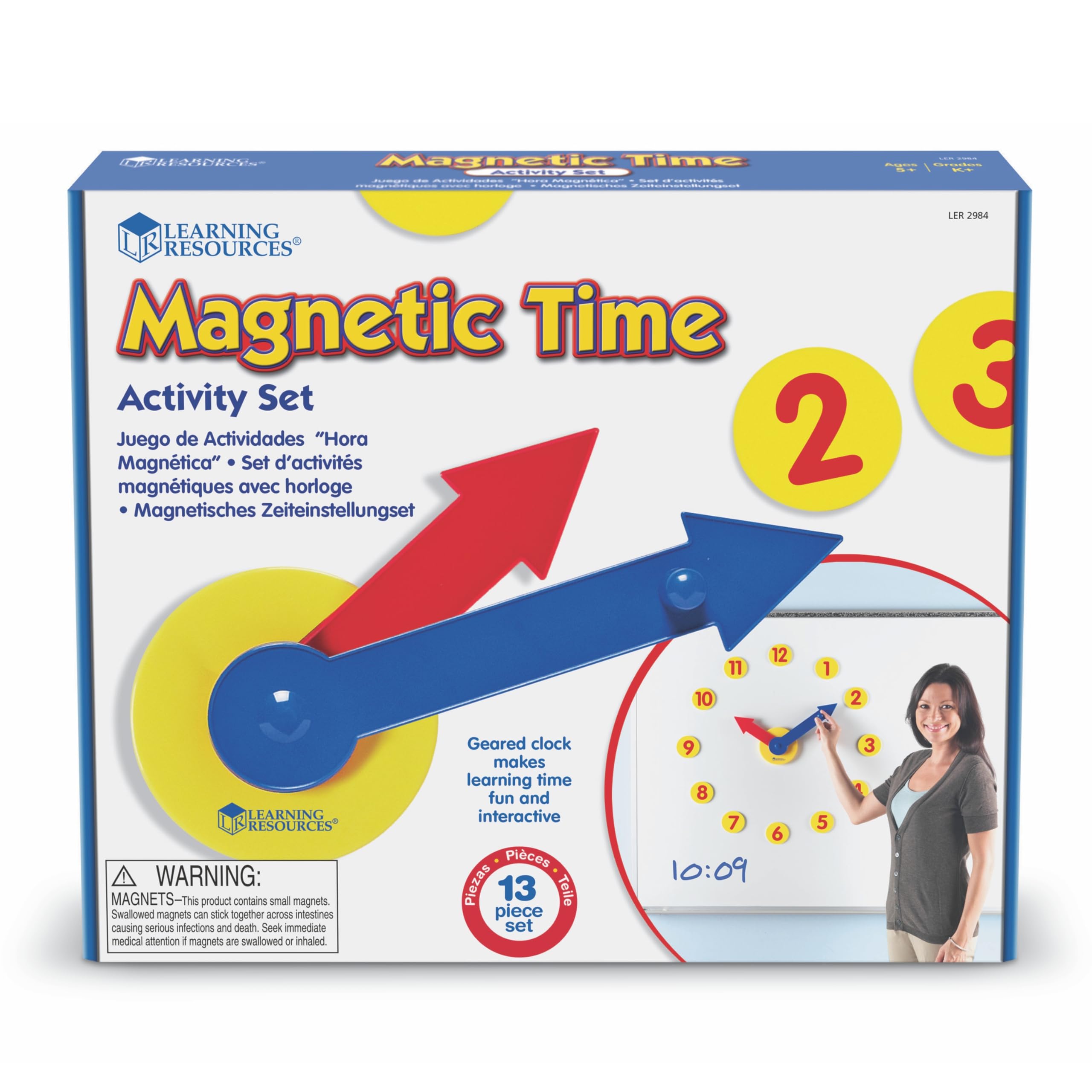 thumbnail image 2 of Teaching Clock - Dry Erase Kids For Learning Time | Improve Learning 2 of 10