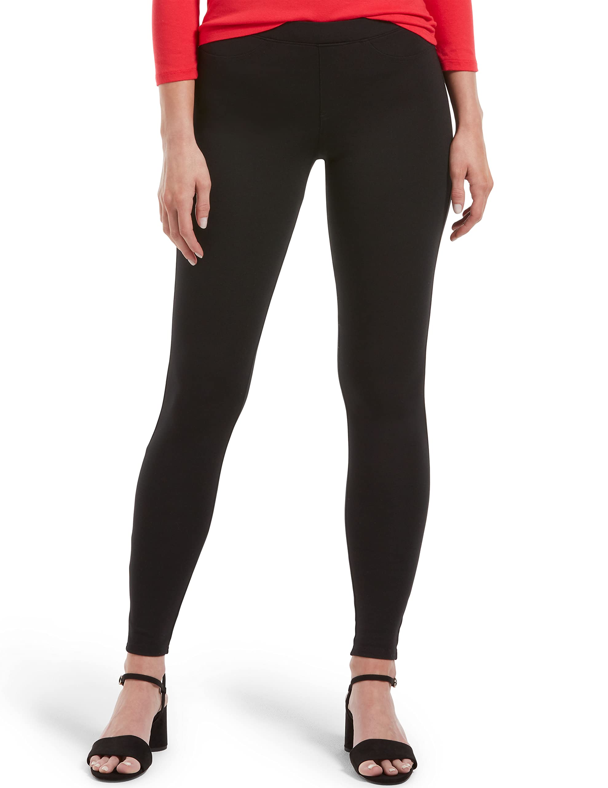 hue black capri leggings