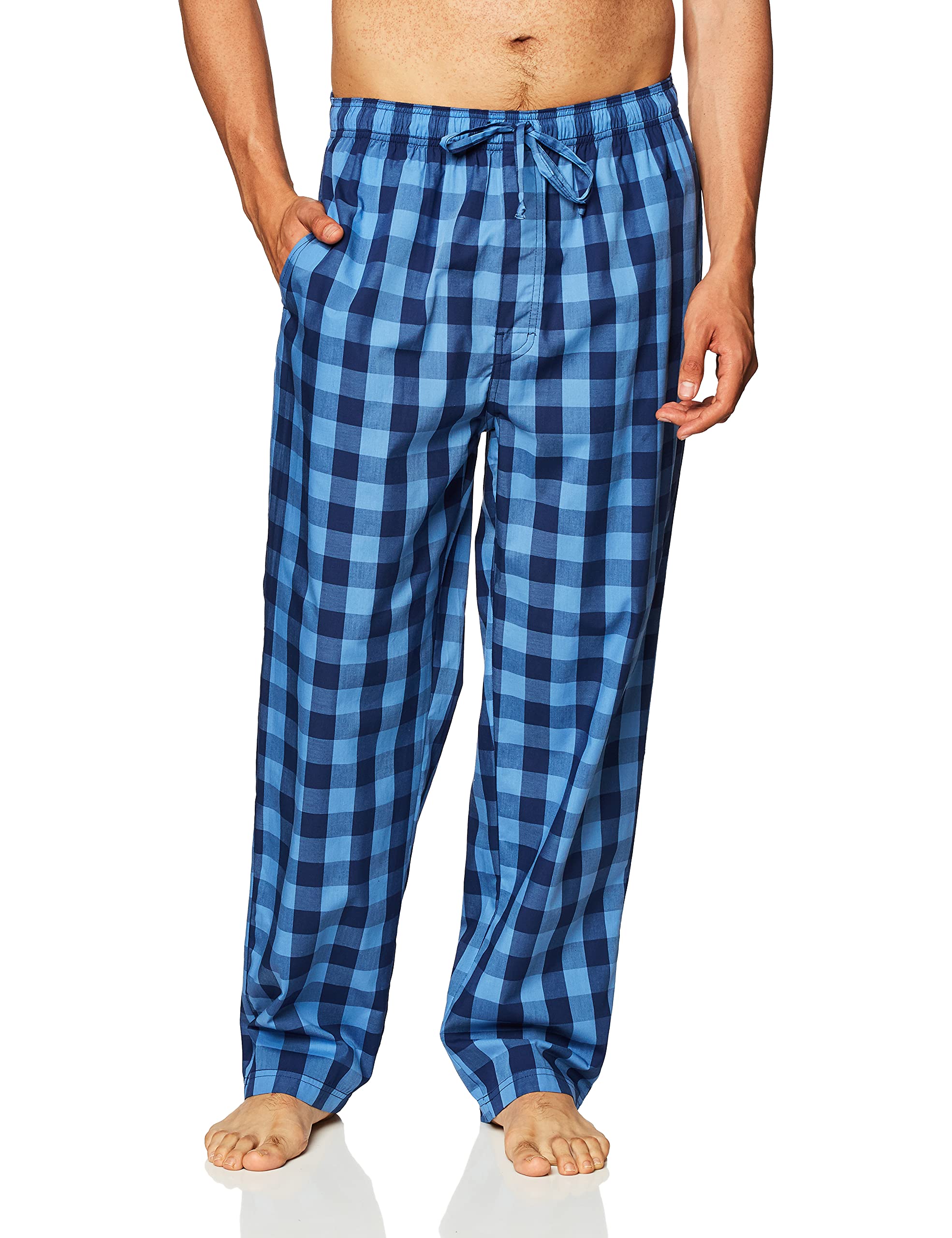 DARESAY Men's Cotton Lounge Pants 3-Pack - Soft Sleep Pants With Pockets