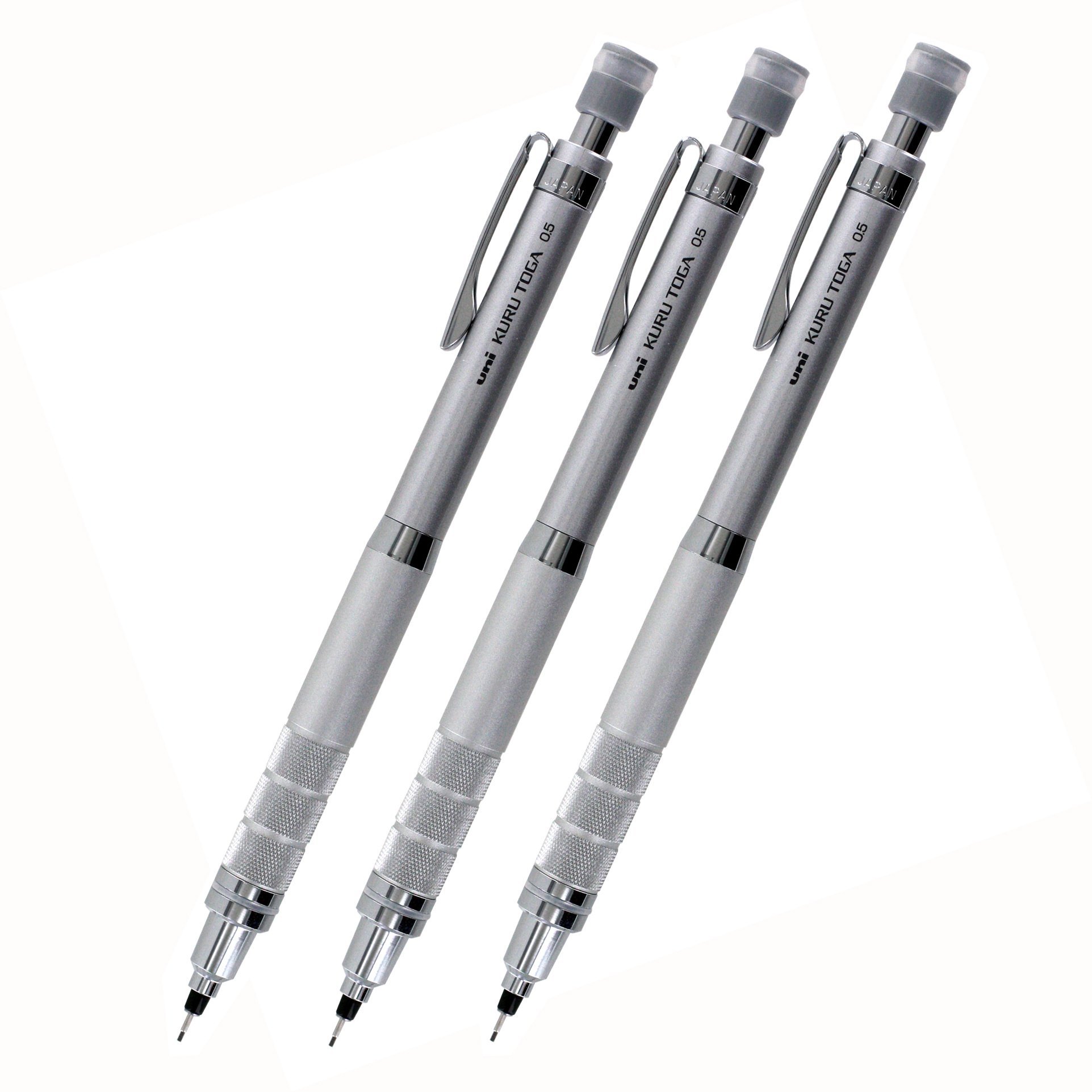 Uni Kuru Toga, Silver Barrel Mechanical Pencil