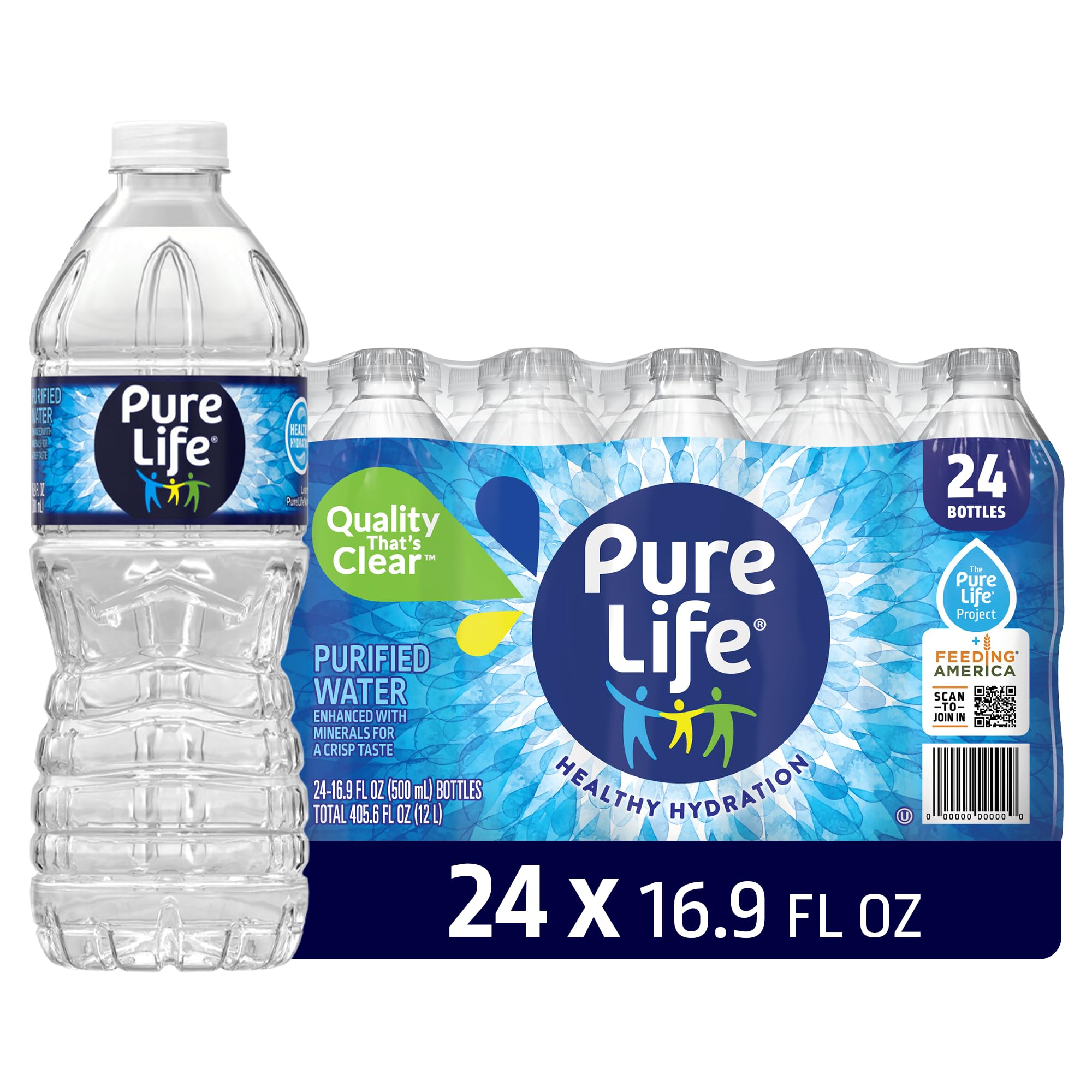 Pure Life - Brandclub - Pure Life Purified Water Bottles, 24 Pack