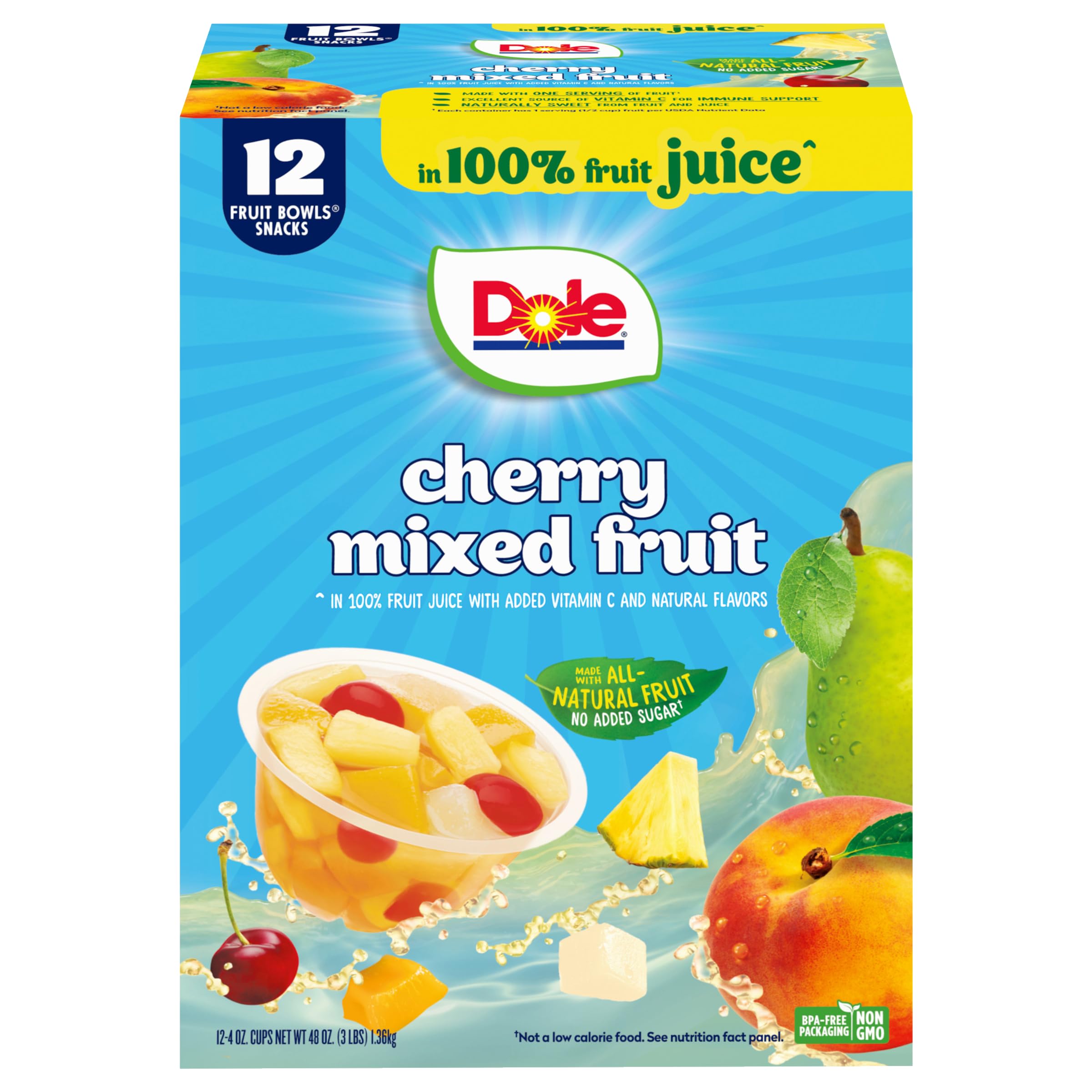 Dole - Brandclub - Dole Cherry Mixed Fruit Fruit Bowls Snack in