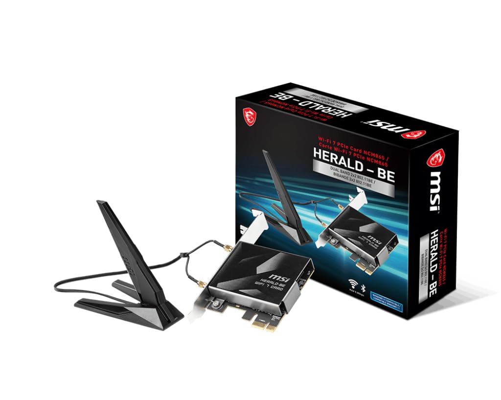 MSI - Brandclub - MSI HERALD-BE WIFI 7 MAX, NCM865 Tri-Band