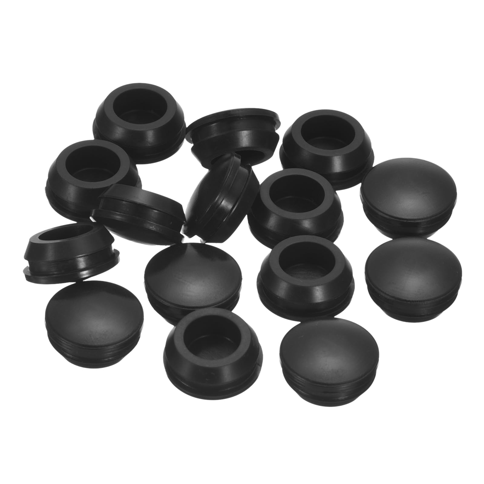 Uxcell 5pcs Rubber End Caps 37 ID Vinyl Round Tube Bolt Cap Cover - View #4