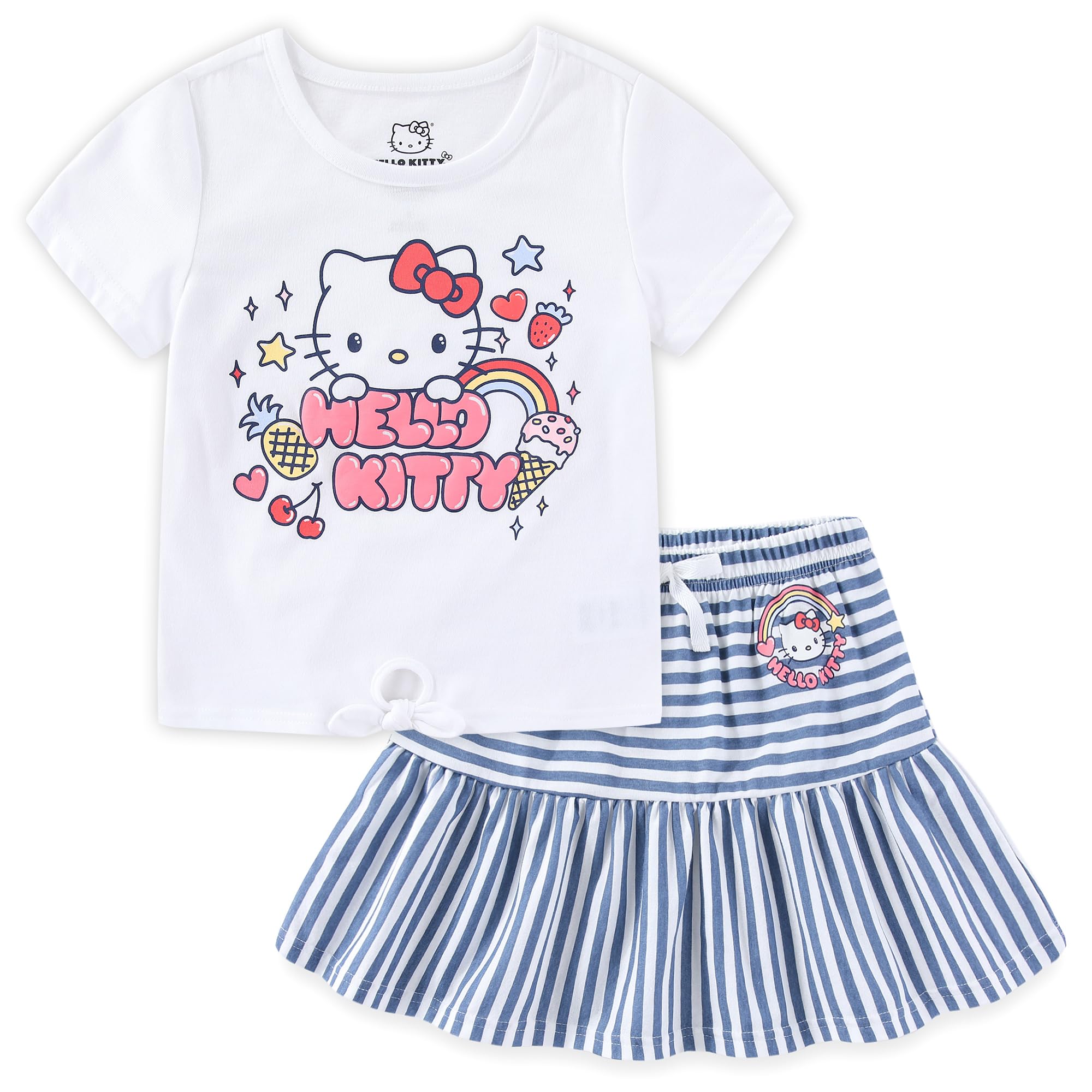 Grey Skort Hello Kitty Girls' Outfits Sets Hello Kitty