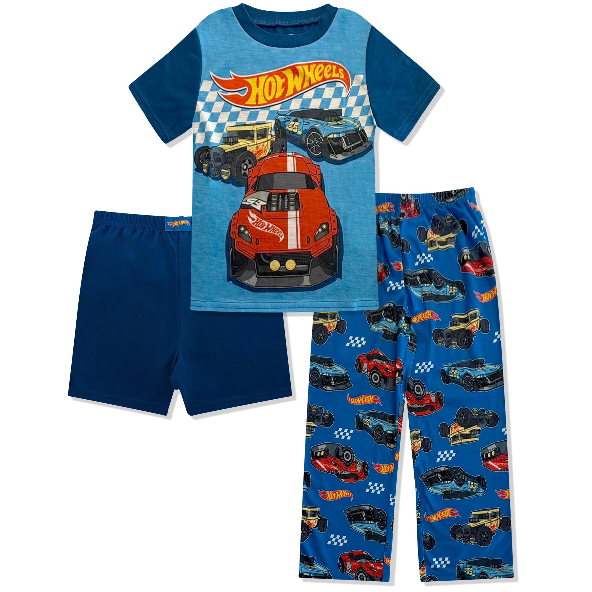 Boys Pyjamas Size 7-8 Hot Wheels Pyjamas Boys Race Cars Long