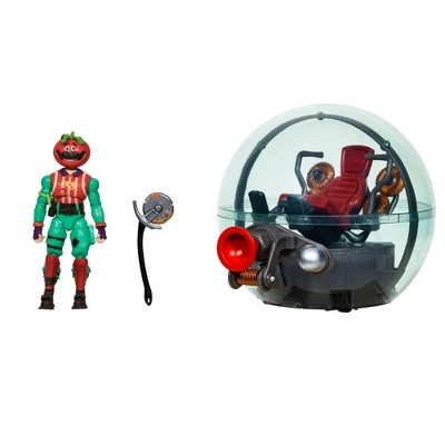 Fortnite Human Bill Emote Series – 10,2 Cm Bewegliche Figur Mit Lil‘ Untertasse & Flying Slasher, 28 Gelenkpunkte, Offiziell Lizenziert