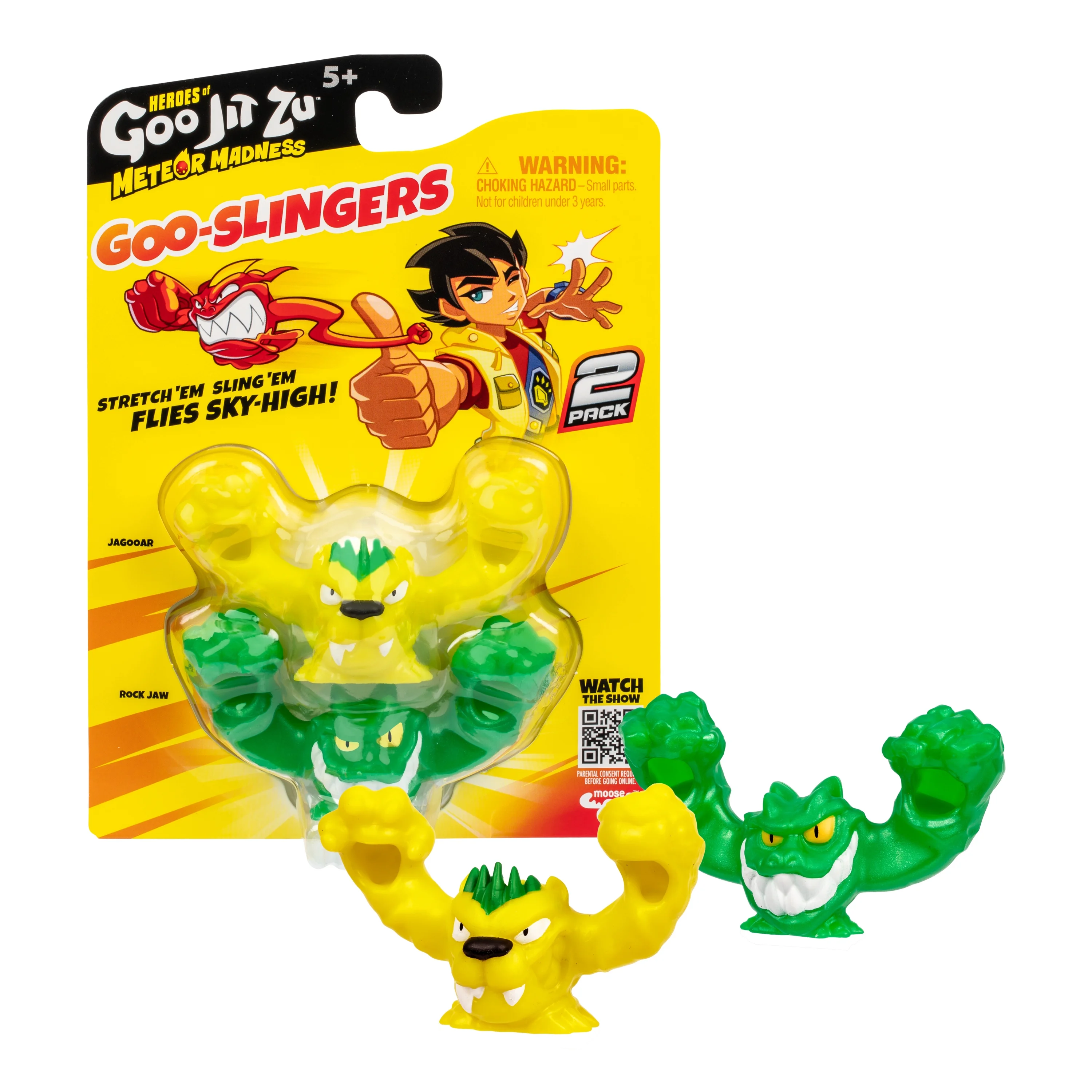 Heroes Of Goo JIT Zu Goo Mobiles Sonic Racer - Figurine Sonic Extensible Et Écrasable - Pour Enfants 4+ Ans