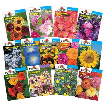 Burpee - Brandclub - Burpee Favorite Annual and Perennial Flower Seed  Collection - 13pk