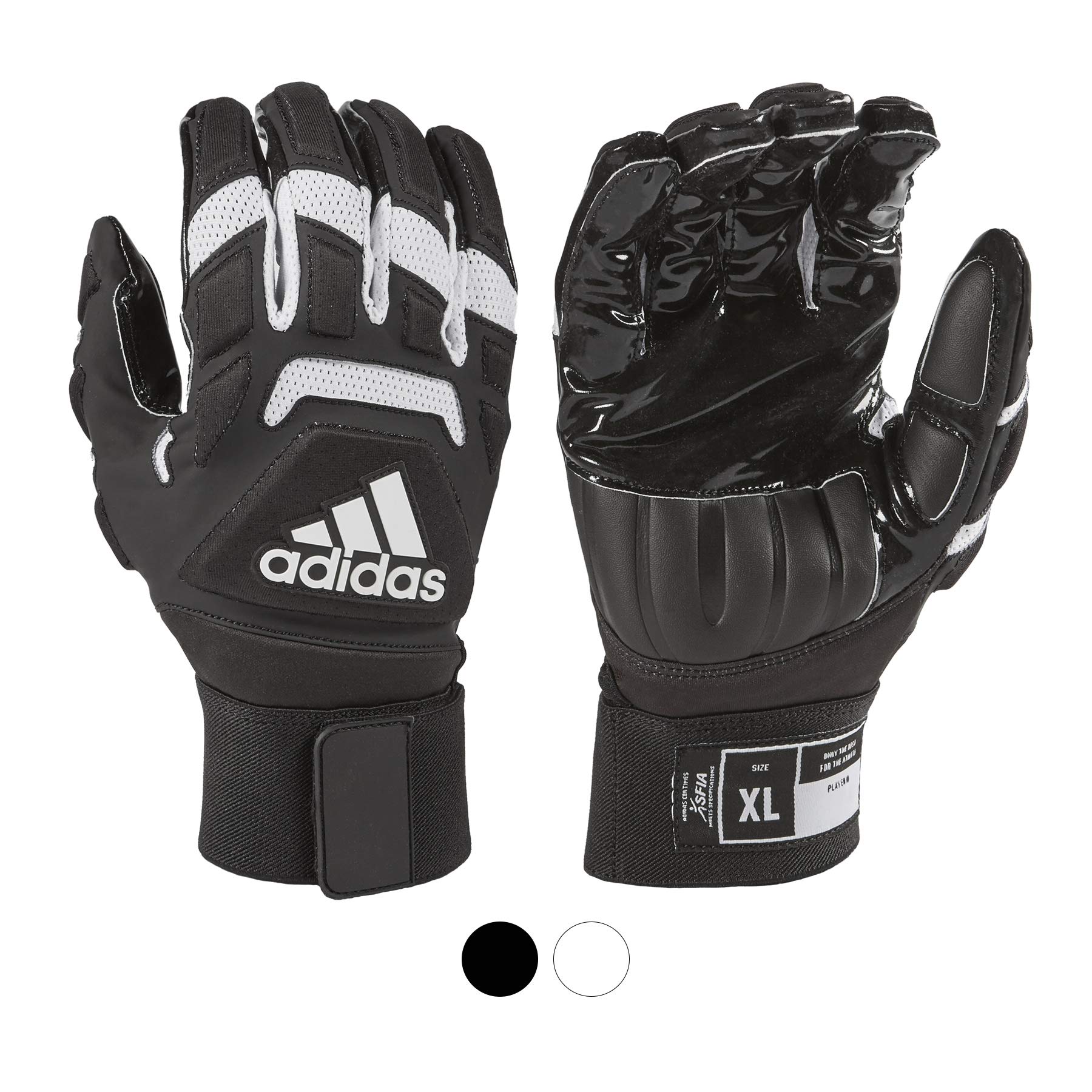 Adidas - Brandclub - adidas Freak 4.0 Limited Edition Padded Receiver Adult Football Gloves, Black, Small, Premium Football Gear and Equipment Adidas - Brandclub - adidas Freak 4.0 Limited Edition Padded Receiver Adult Football Gloves, Black, Small, Premium Football Gear and Equipment