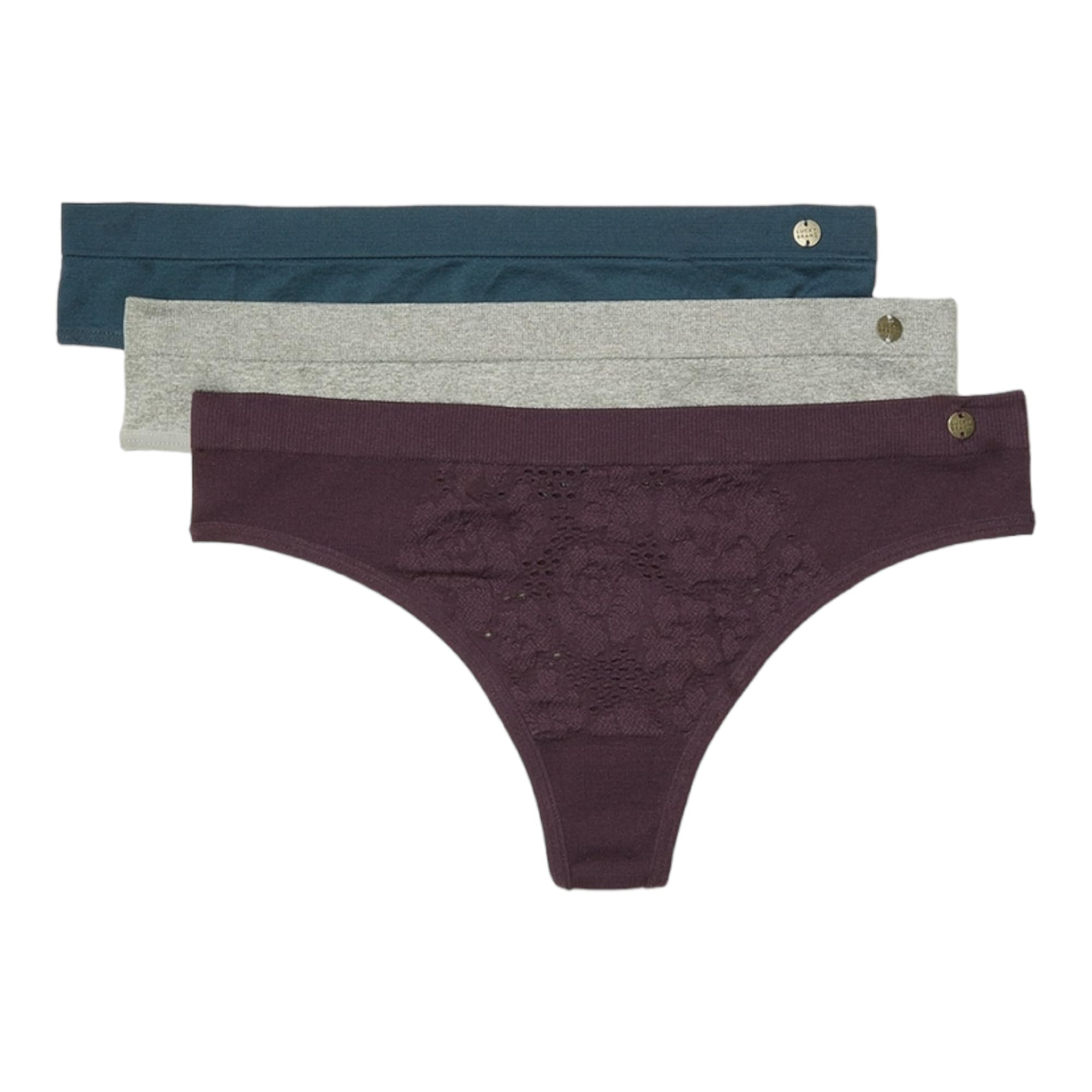 Tanga Algodon Mujer Pack De Tangas Lucky Brand Multicolor Para