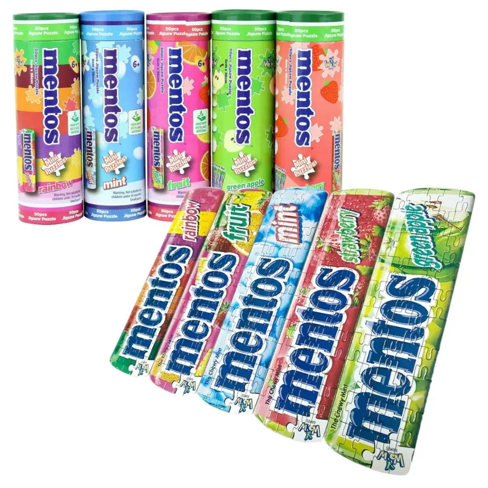 Mentos - Brandclub - Mentos Mini Jigsaw Puzzle Set 5-Pack 3X10