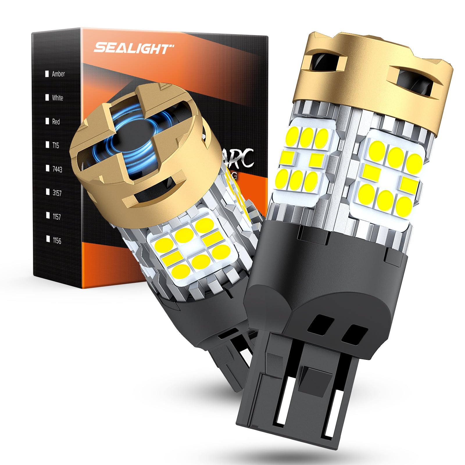 LASFIT 3157 3156 LED Bulb Amber 3057 4157 3156 CANBUS Anti Hyper Flash Built In Resistor LED